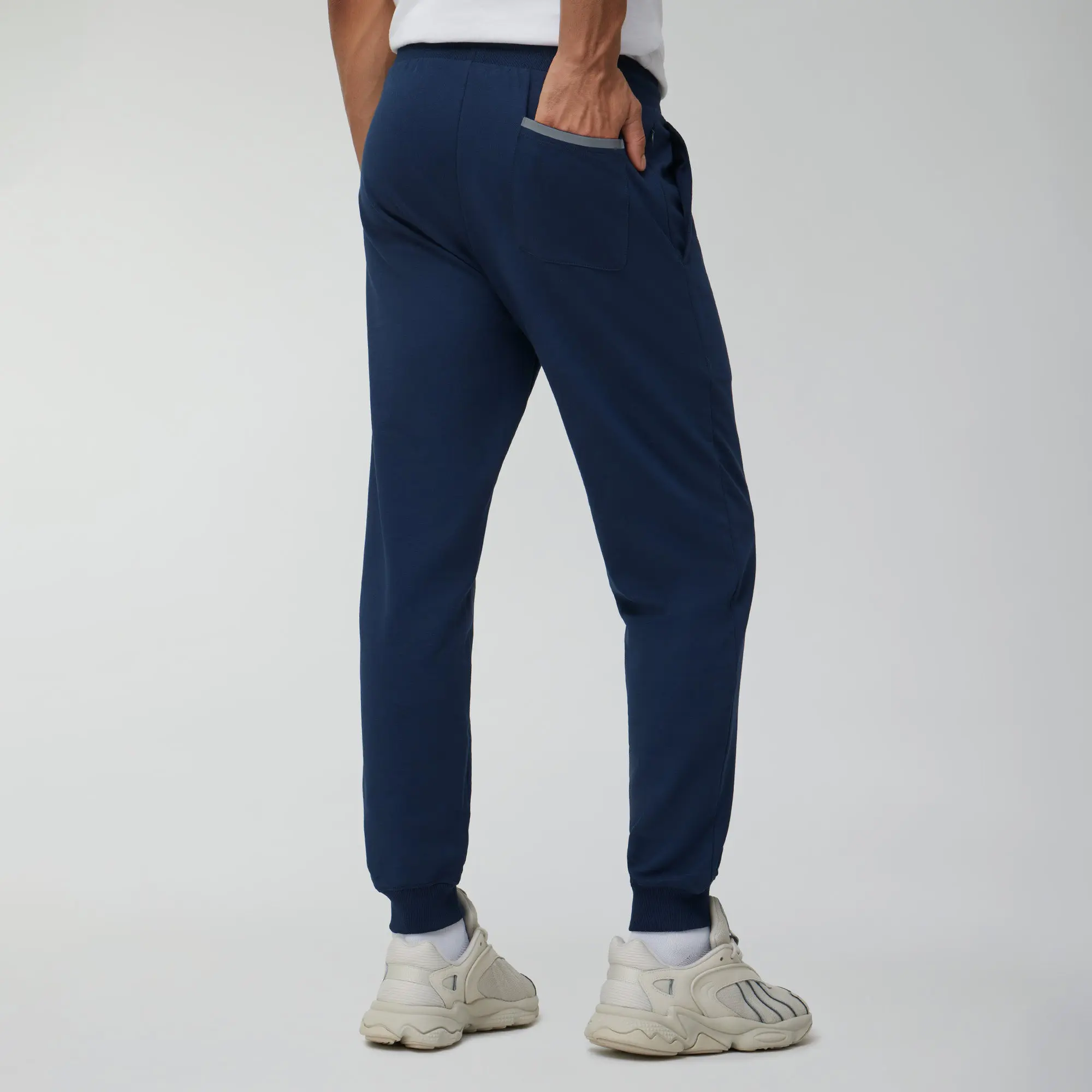 Ascent French Terry Cotton Blend Joggers Midnight Blue - Image 2