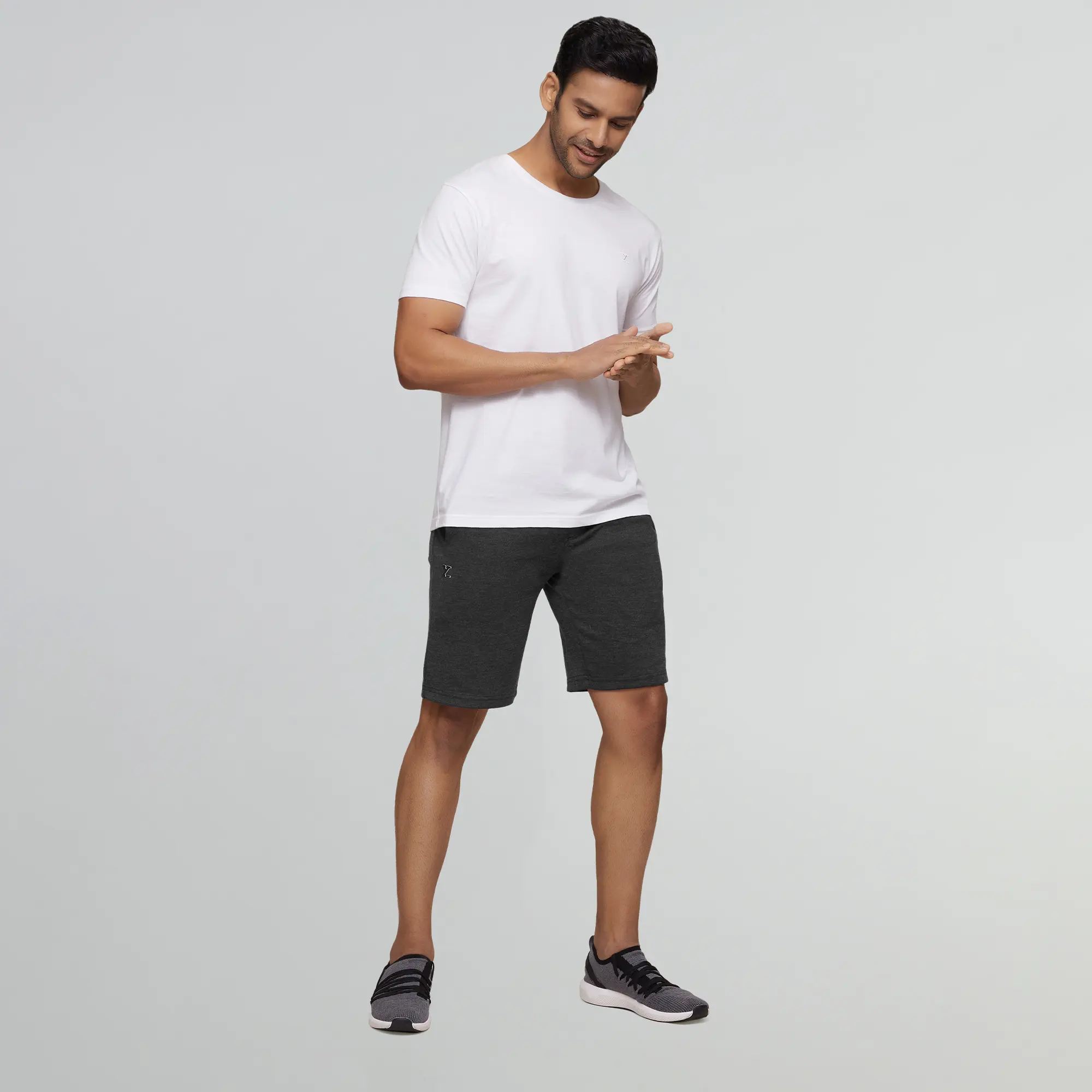 Code Cotton Rich Shorts Graphite Grey - Image 2