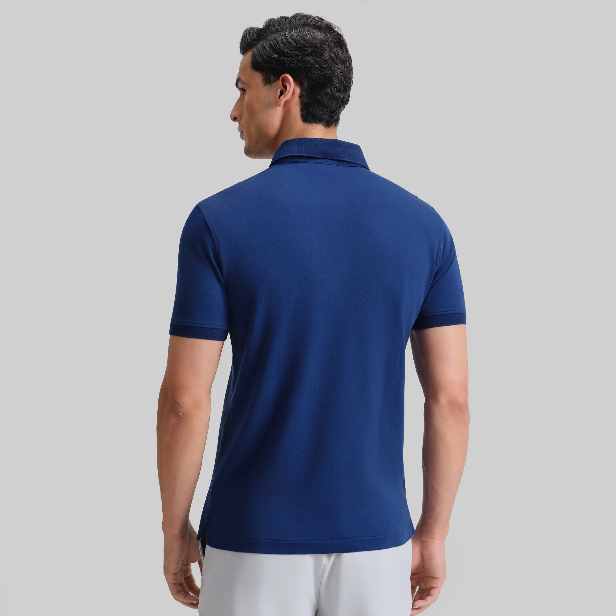 Supima Cotton Slim Fit Polo - Midnight Blue - Image 6