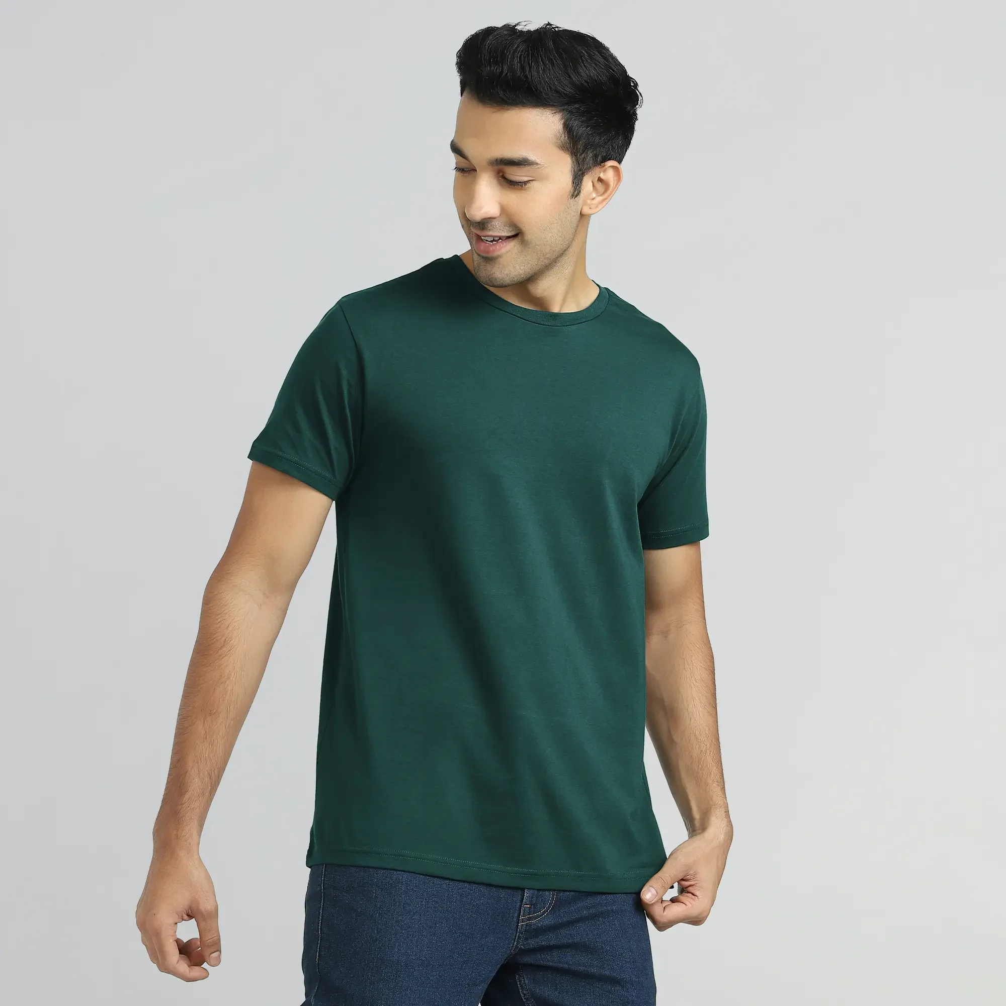 Free Forest Green Supima Tshirt Worth 1199/- on Min. Order Value at 4000/-