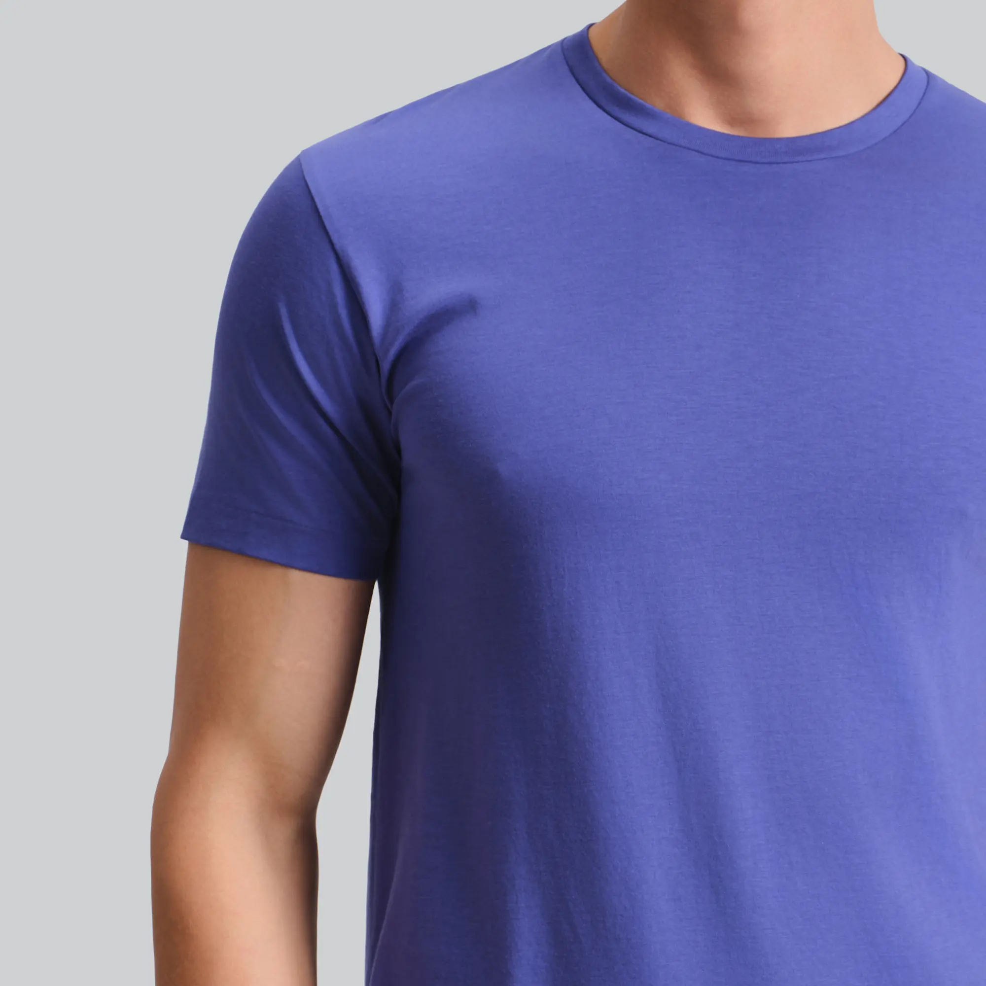 Iconique Supima Cotton T-shirt Denim Blue - Image 6