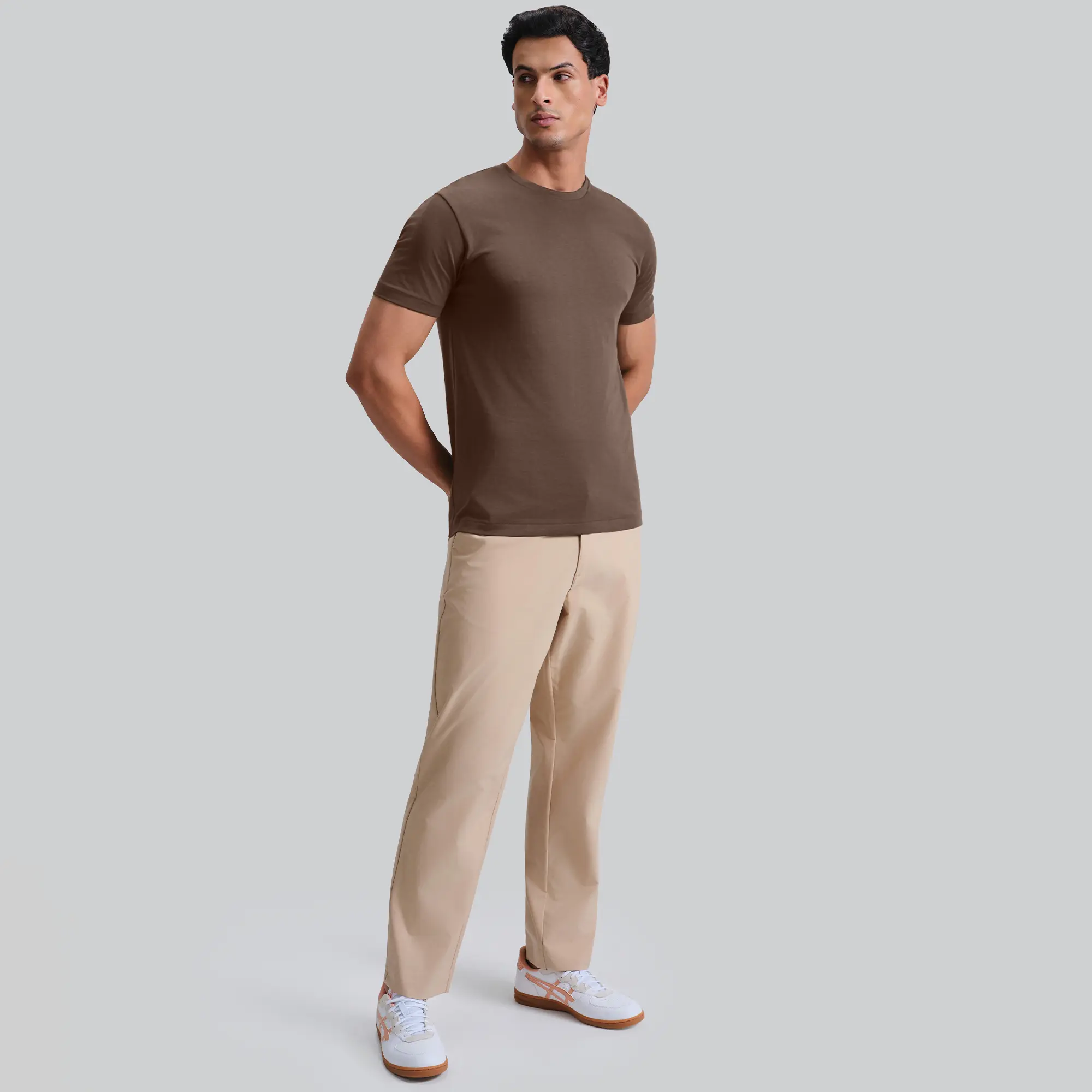 Iconique Supima Cotton T-shirt Espresso Brown - Image 3