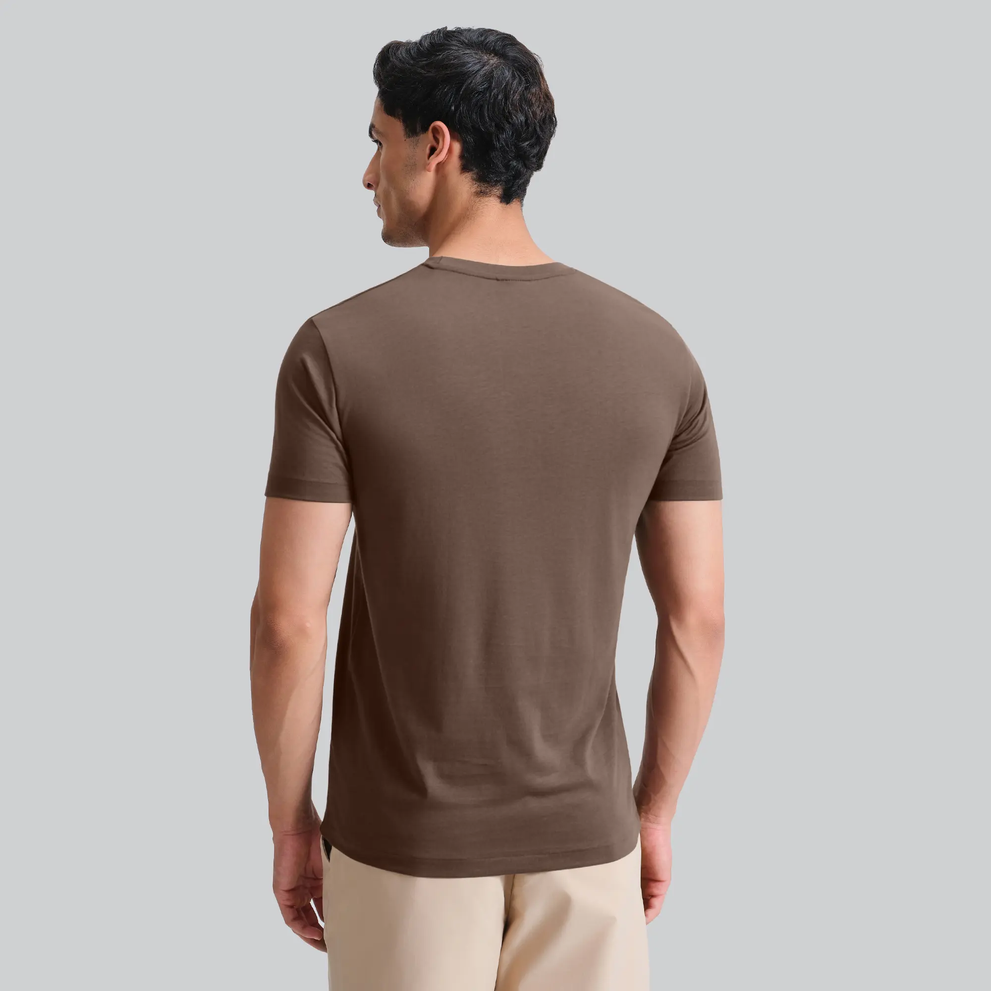 Iconique Supima Cotton T-shirt Espresso Brown - Image 5
