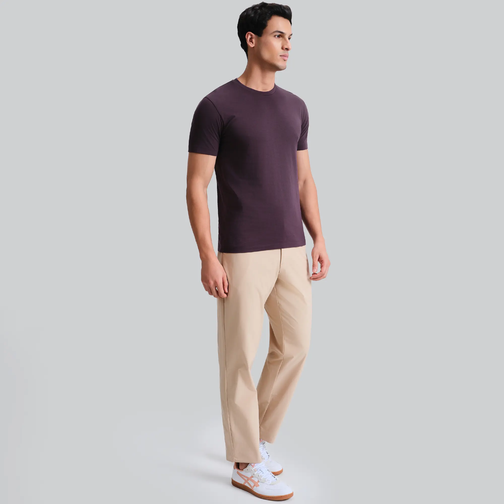 Iconique Supima Cotton T-shirt Plum Wine - Image 4