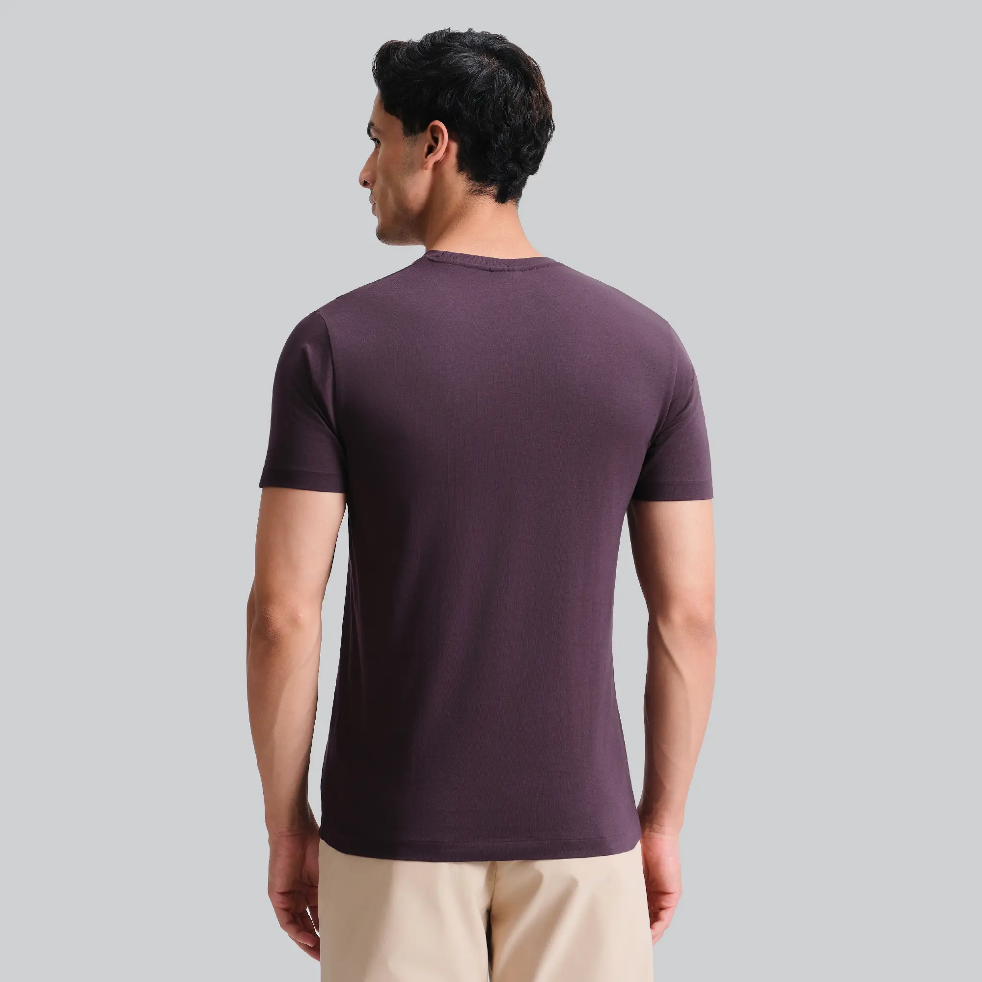 Iconique Supima Cotton T-shirt Plum Wine - Image 5
