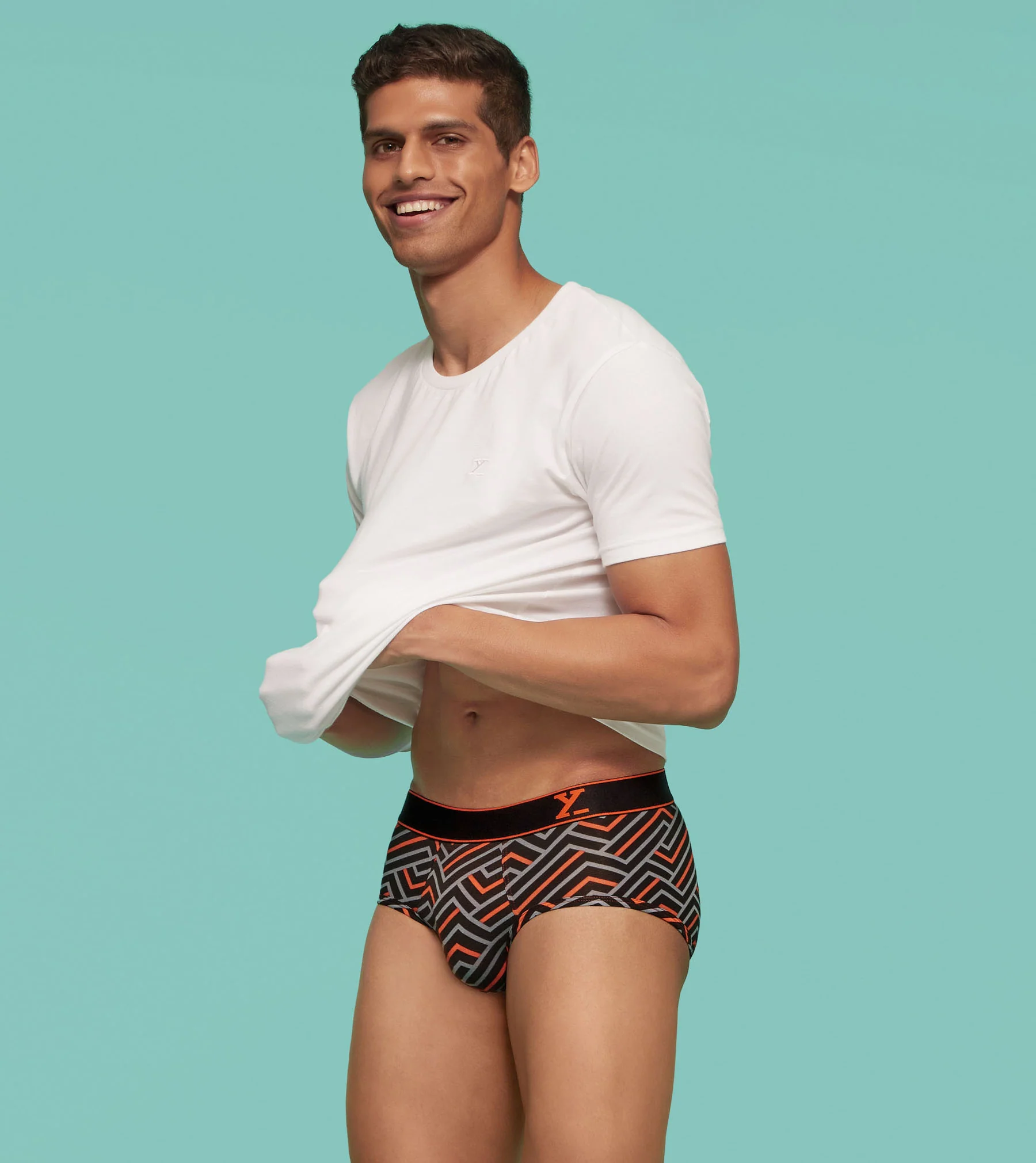 Linea Modal Briefs Black Red Cocktail - Image 5