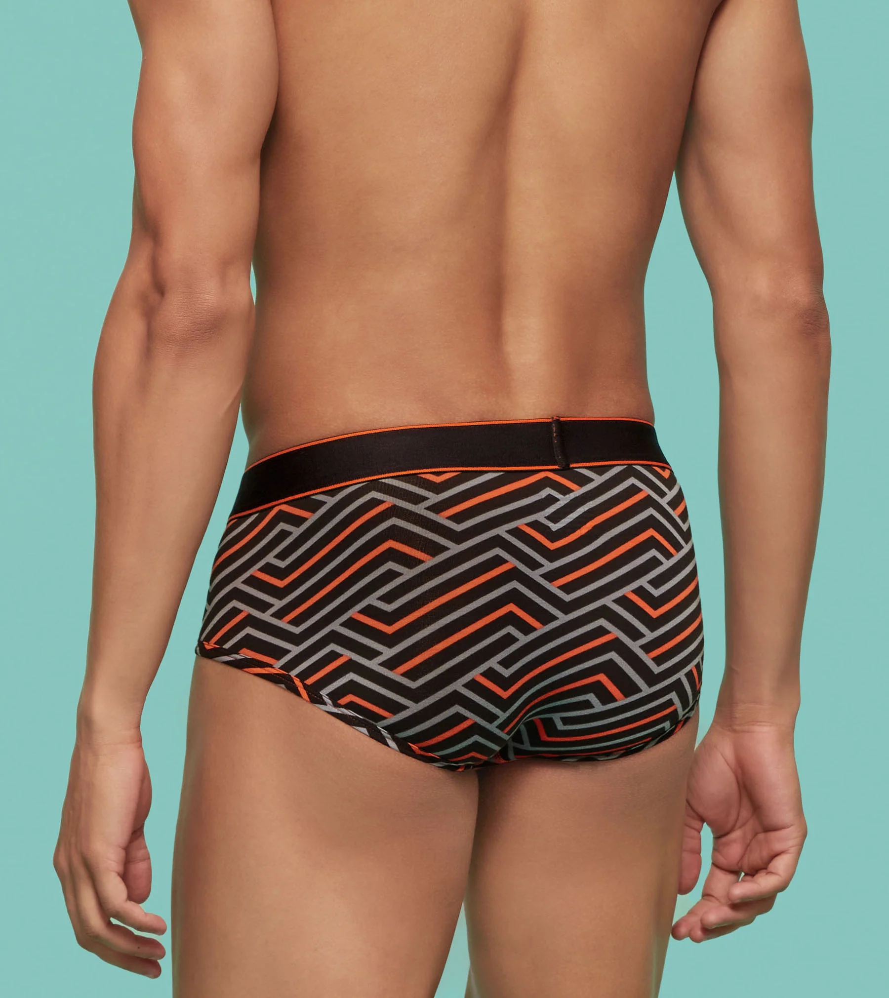 Linea Modal Briefs Black Red Cocktail - Image 6
