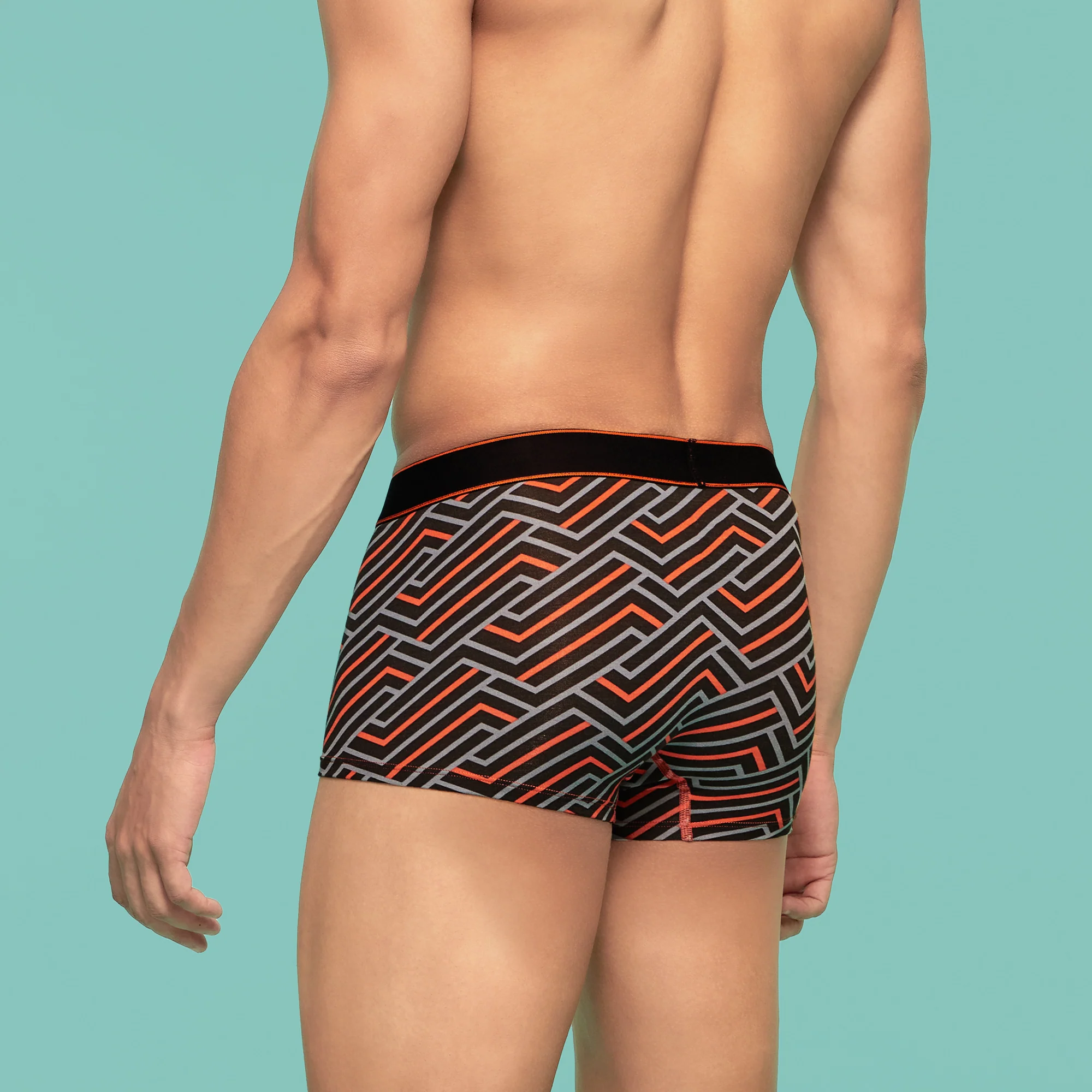 Linea Modal Trunks Black Red Cocktail - Image 6