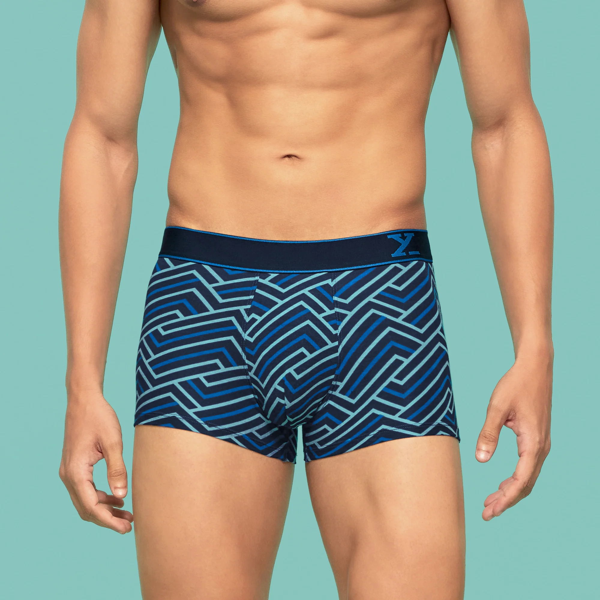 Linea Modal Trunks Blue Black Cocktail - Image 2