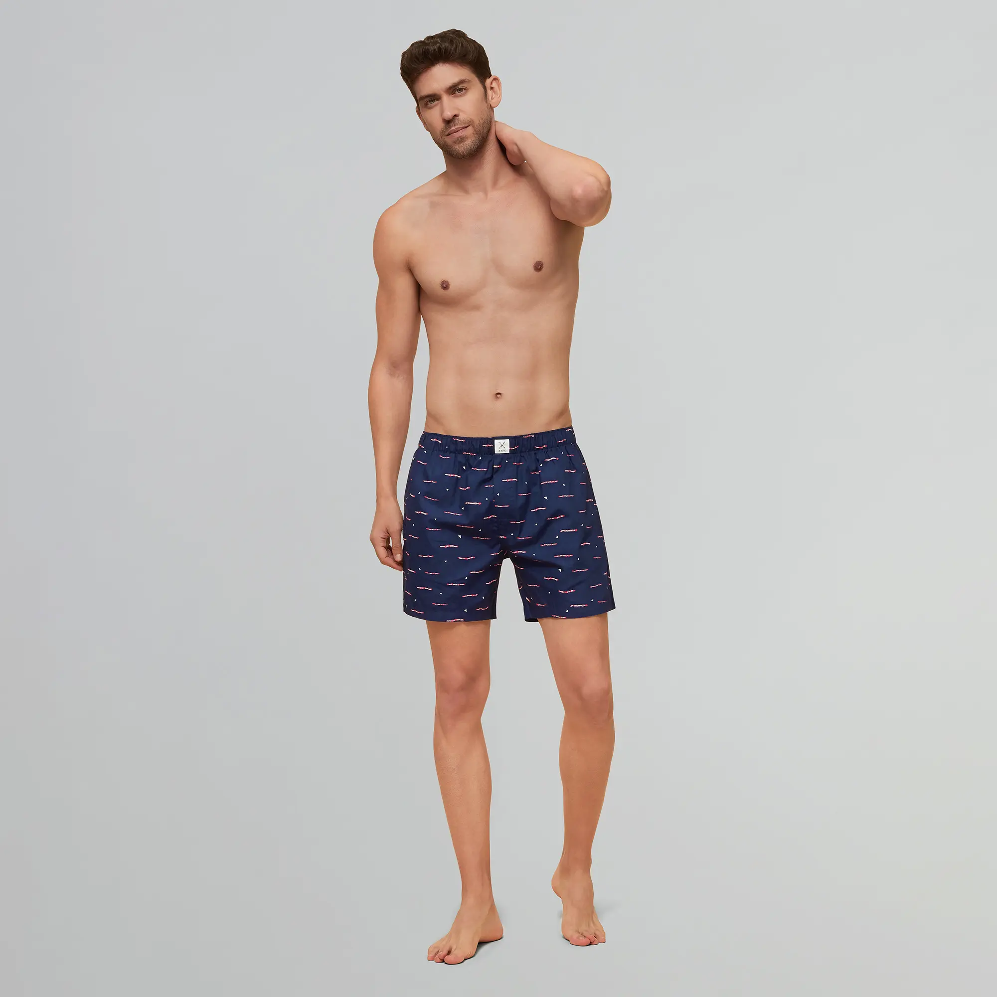 Savanna Cotton Boxers Driftwood Blue - Image 3