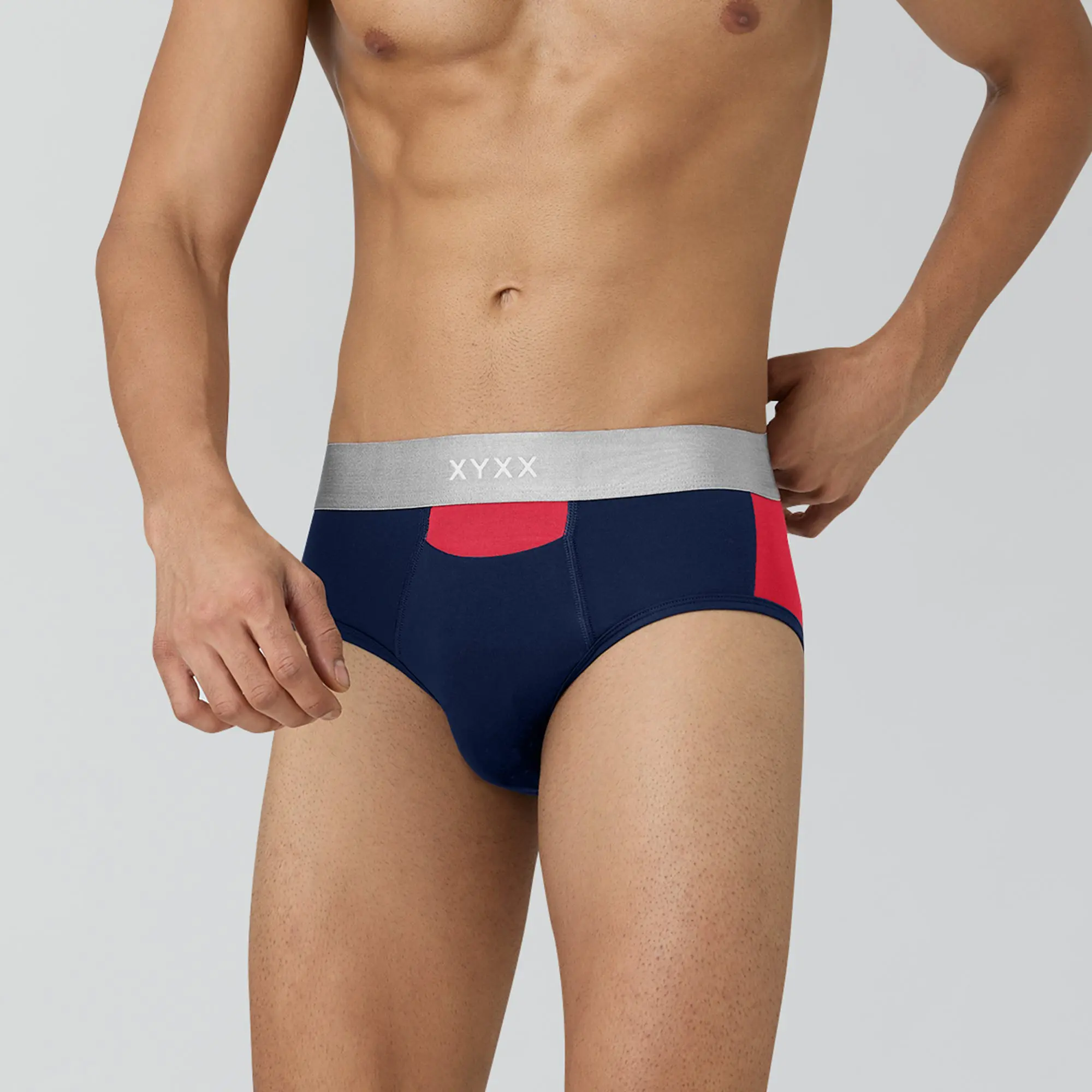 Illuminati Modal Briefs Pack of 3 (Grey, Blue & Red, Blue) - Image 4