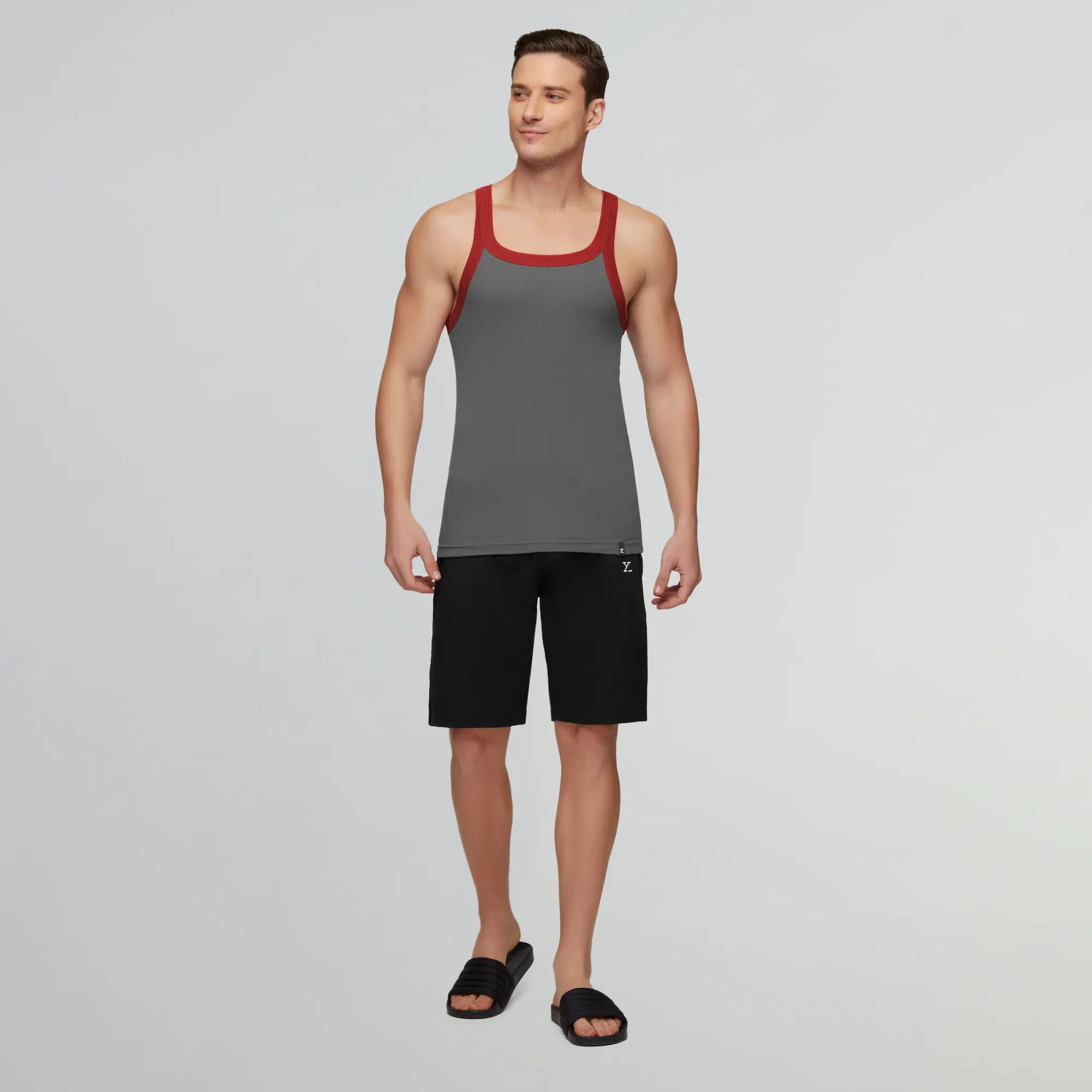 Pace Square Neck Vest Ribbon Grey - Image 4