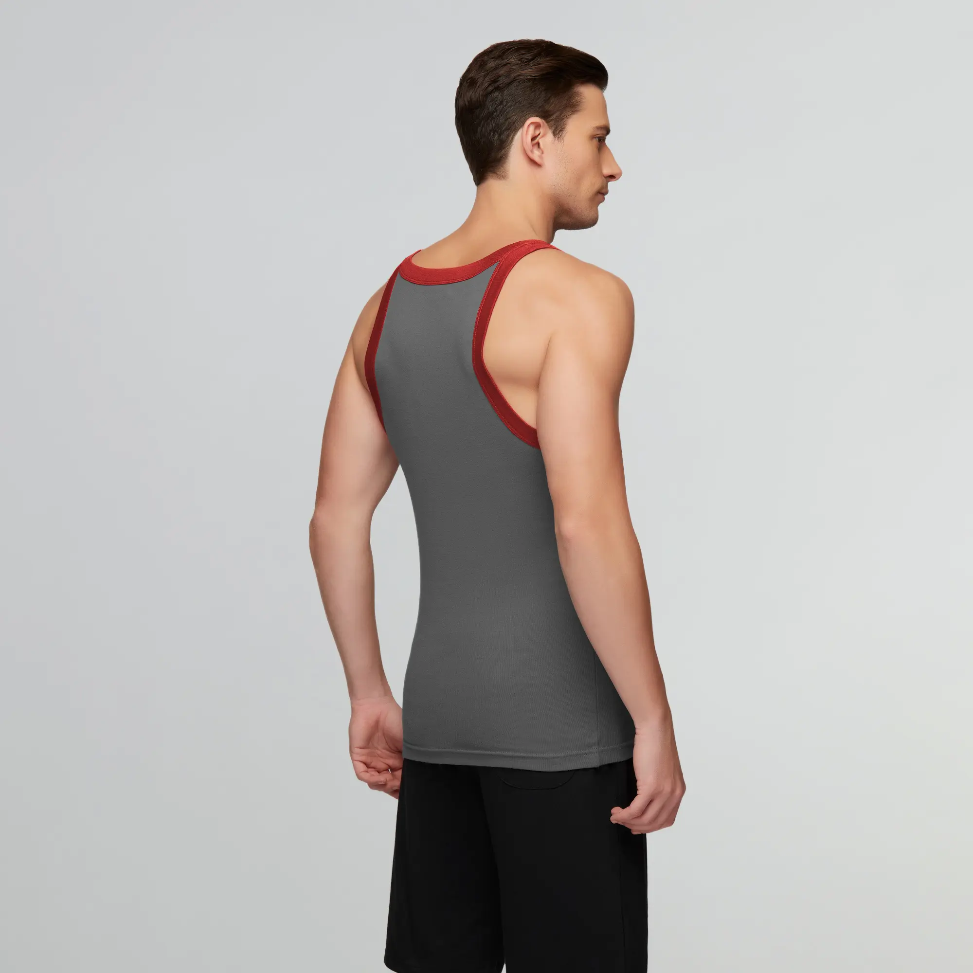 Pace Square Neck Vest Ribbon Grey - Image 5