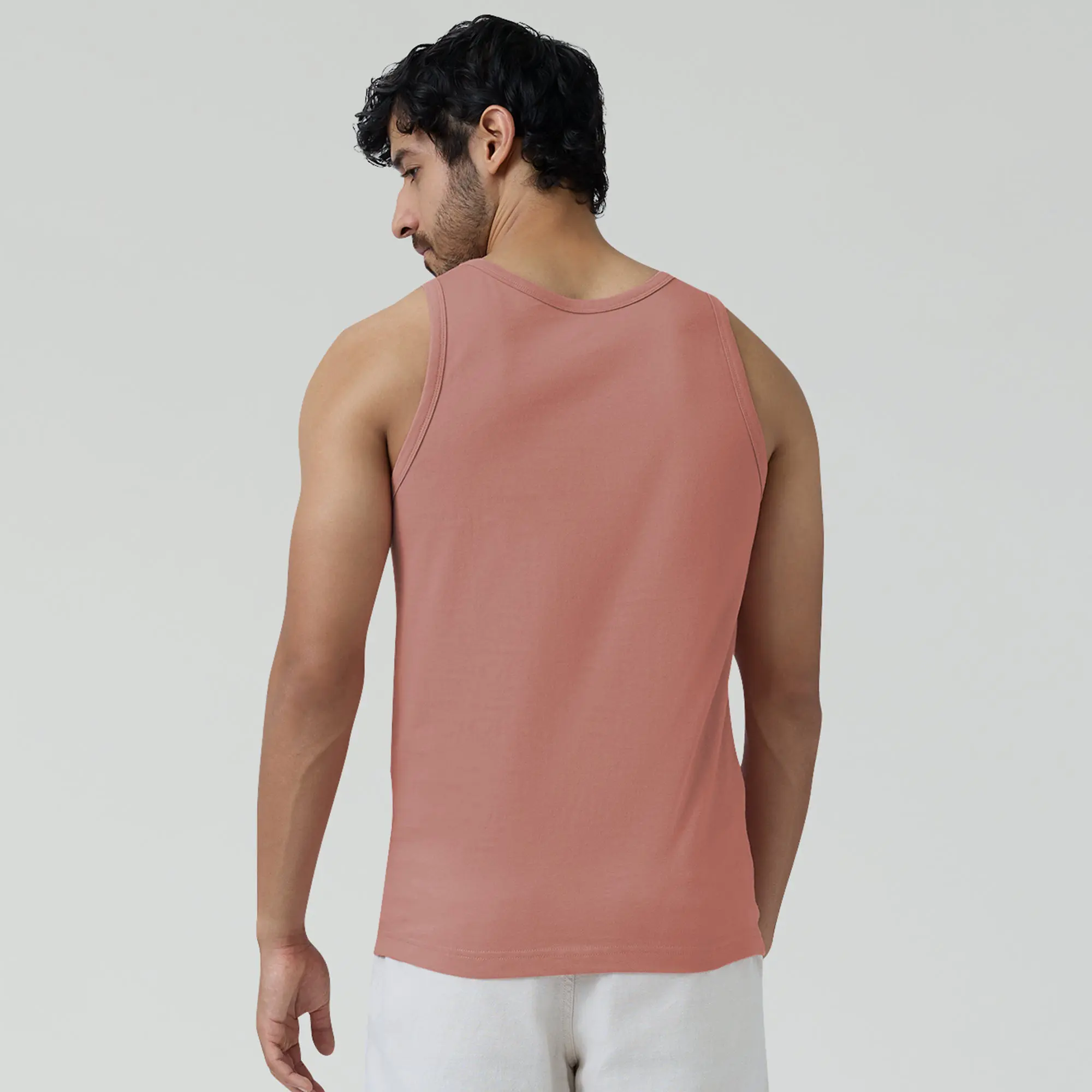 Renew Combed Cotton Tank Tops Pink Punch - Image 6