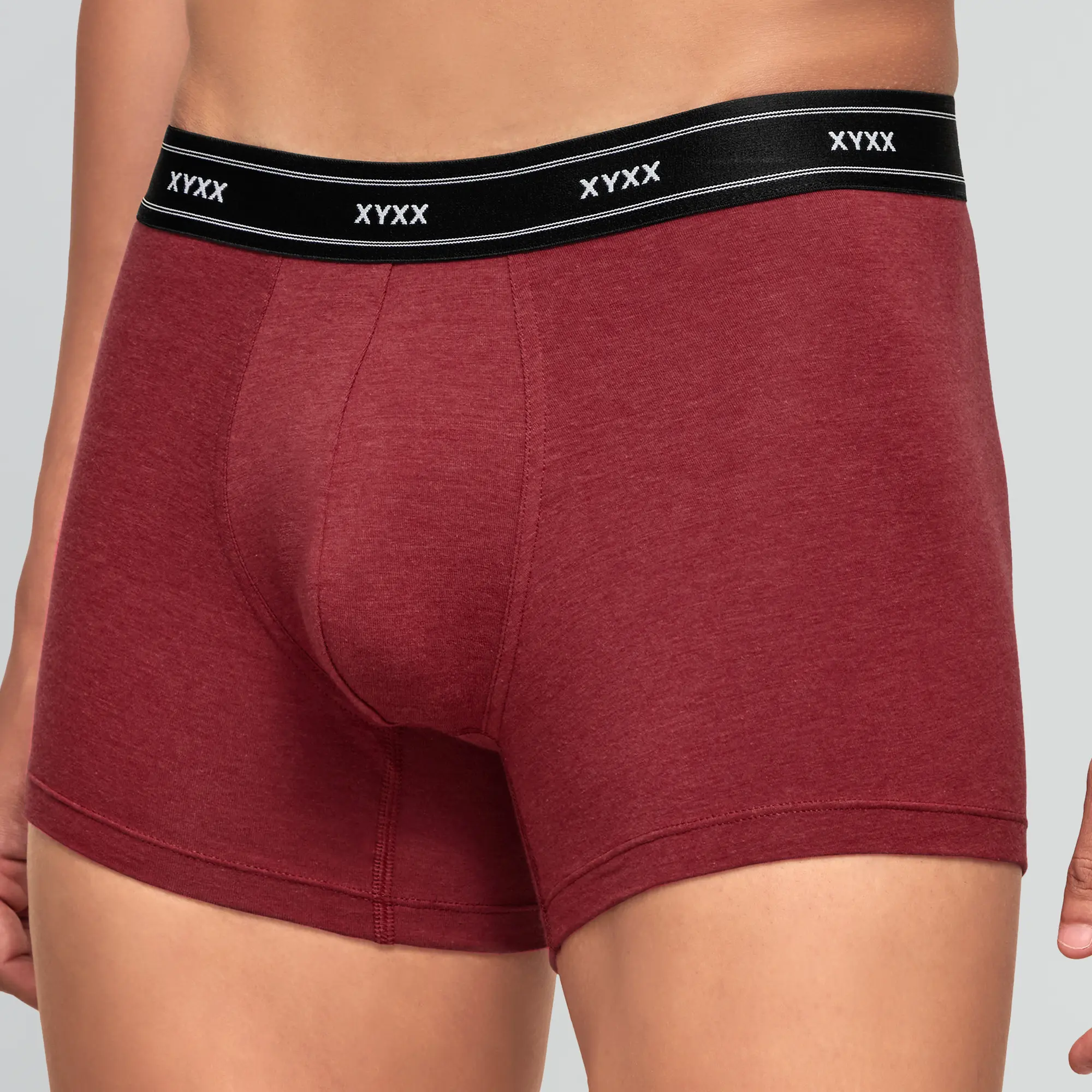 Apollo Bamboo Cotton Trunks Bold Burgundy - Image 6