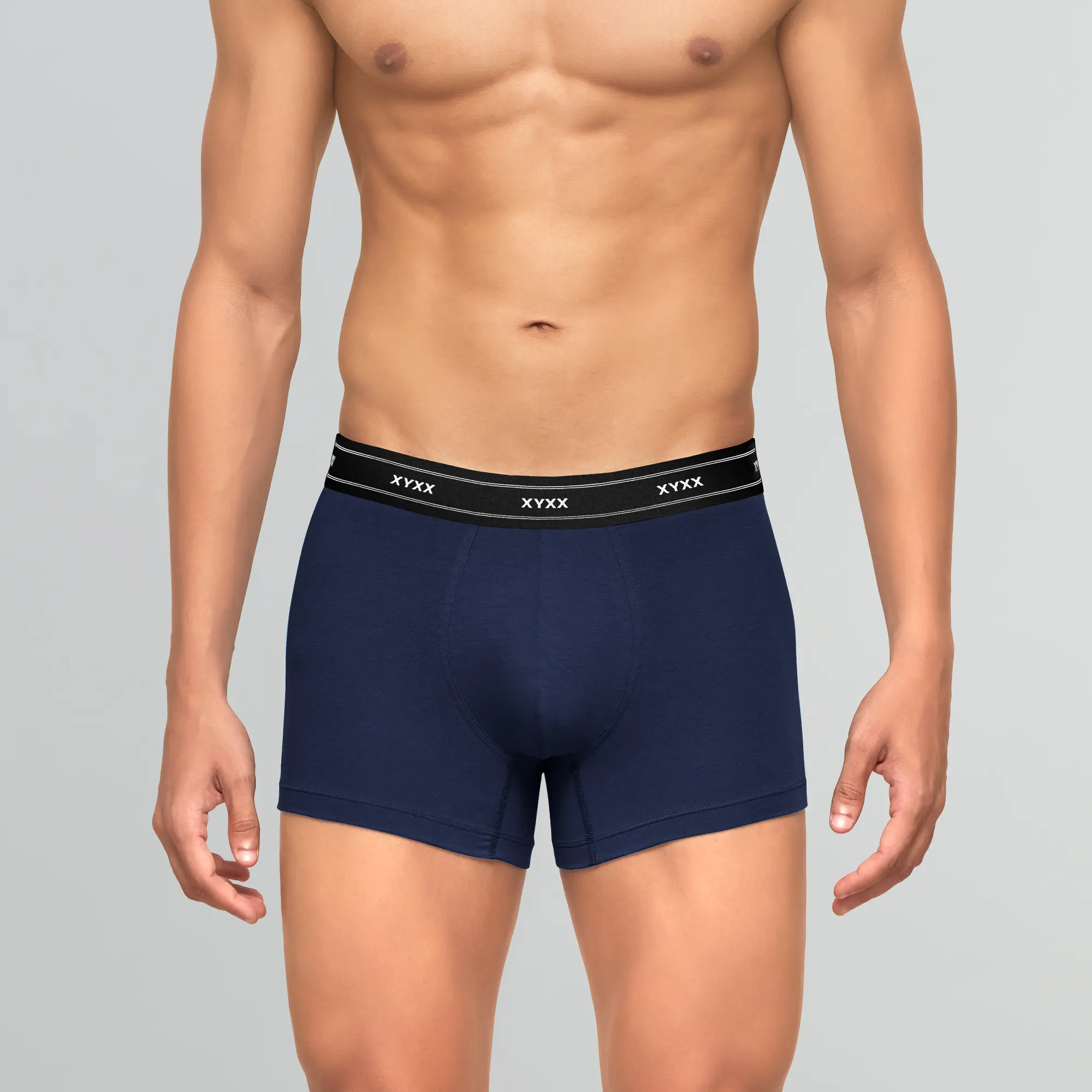 Apollo Bamboo Cotton Trunks Estate Blue