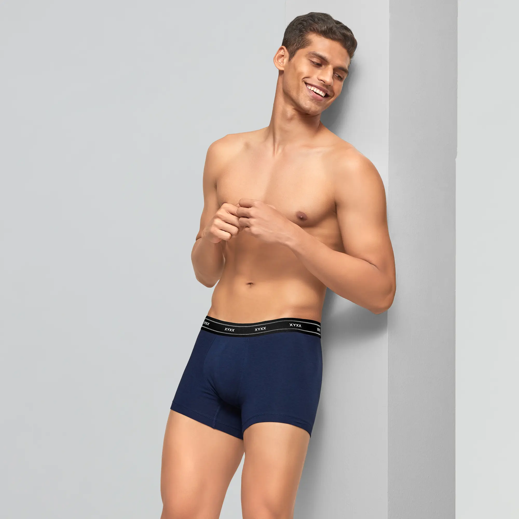 Apollo Bamboo Cotton Trunks Estate Blue - Image 3