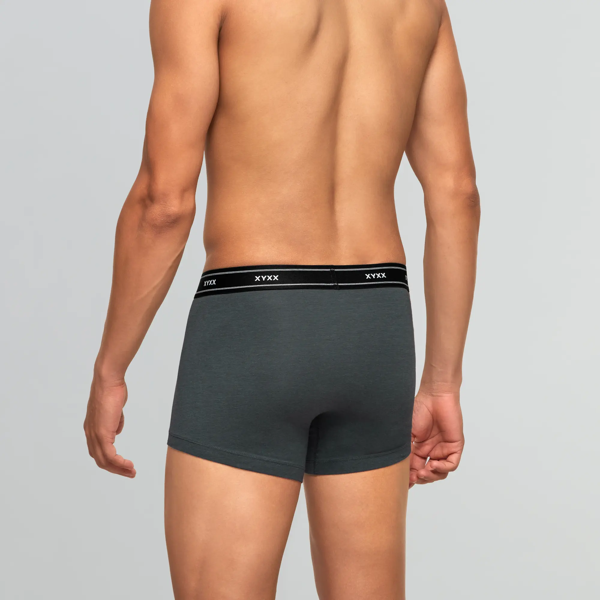 Apollo Bamboo Cotton Trunks Graphite Grey - Image 5