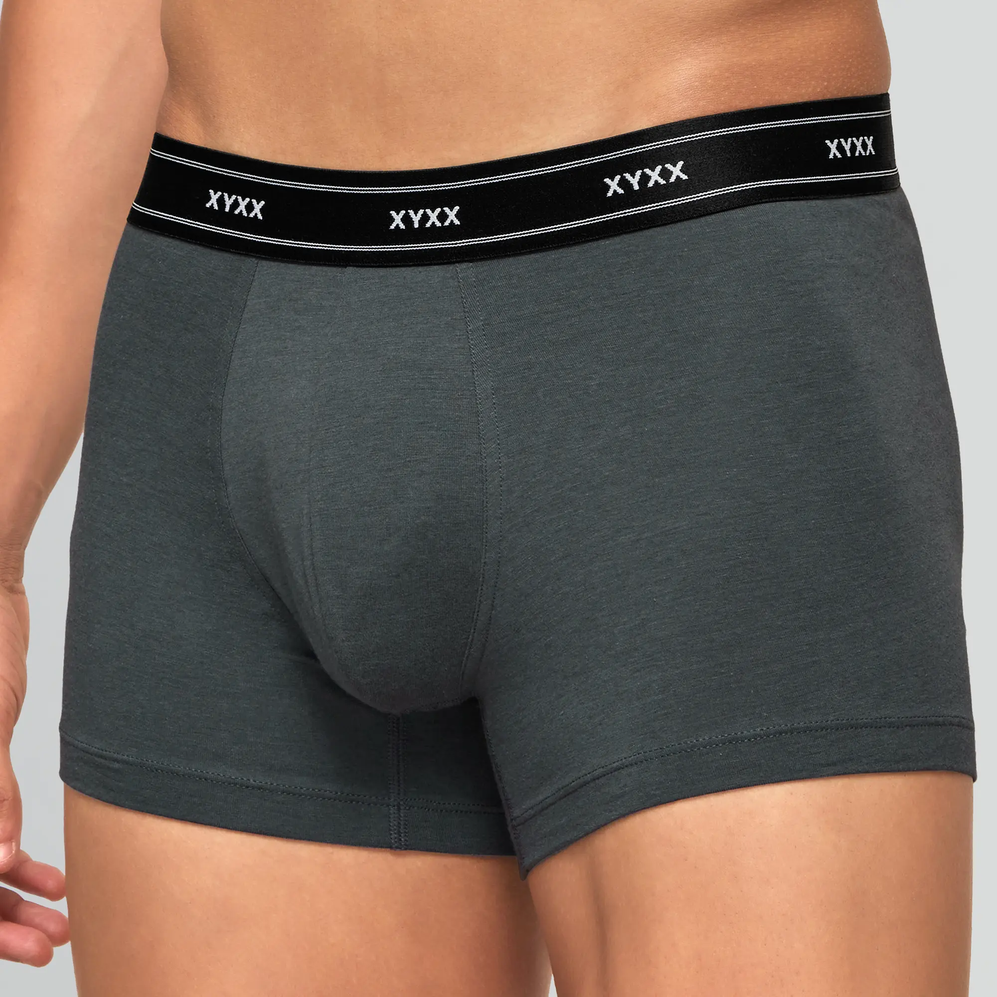 Apollo Bamboo Cotton Trunks Graphite Grey - Image 6