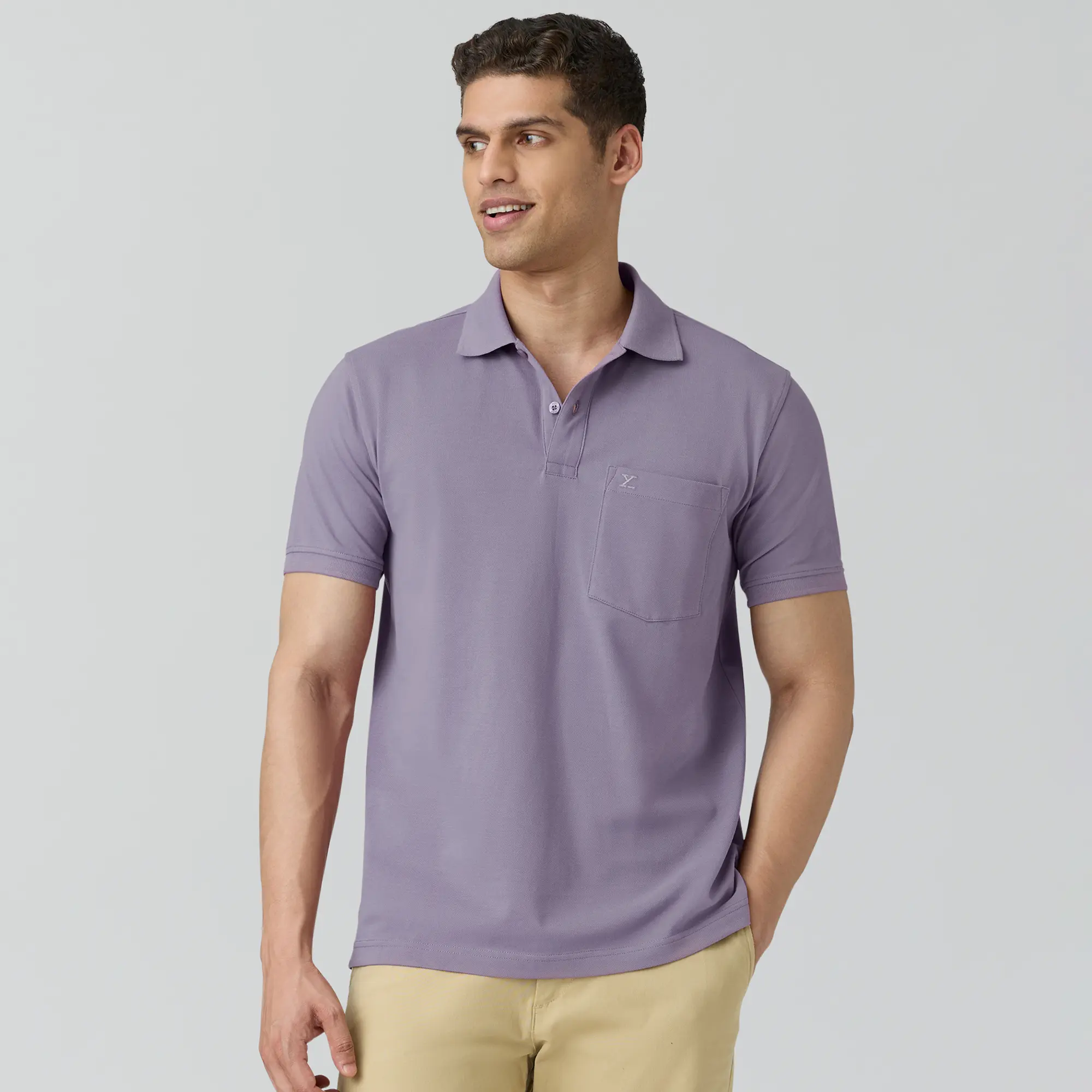 Code Polo T-shirts Misty Lilac