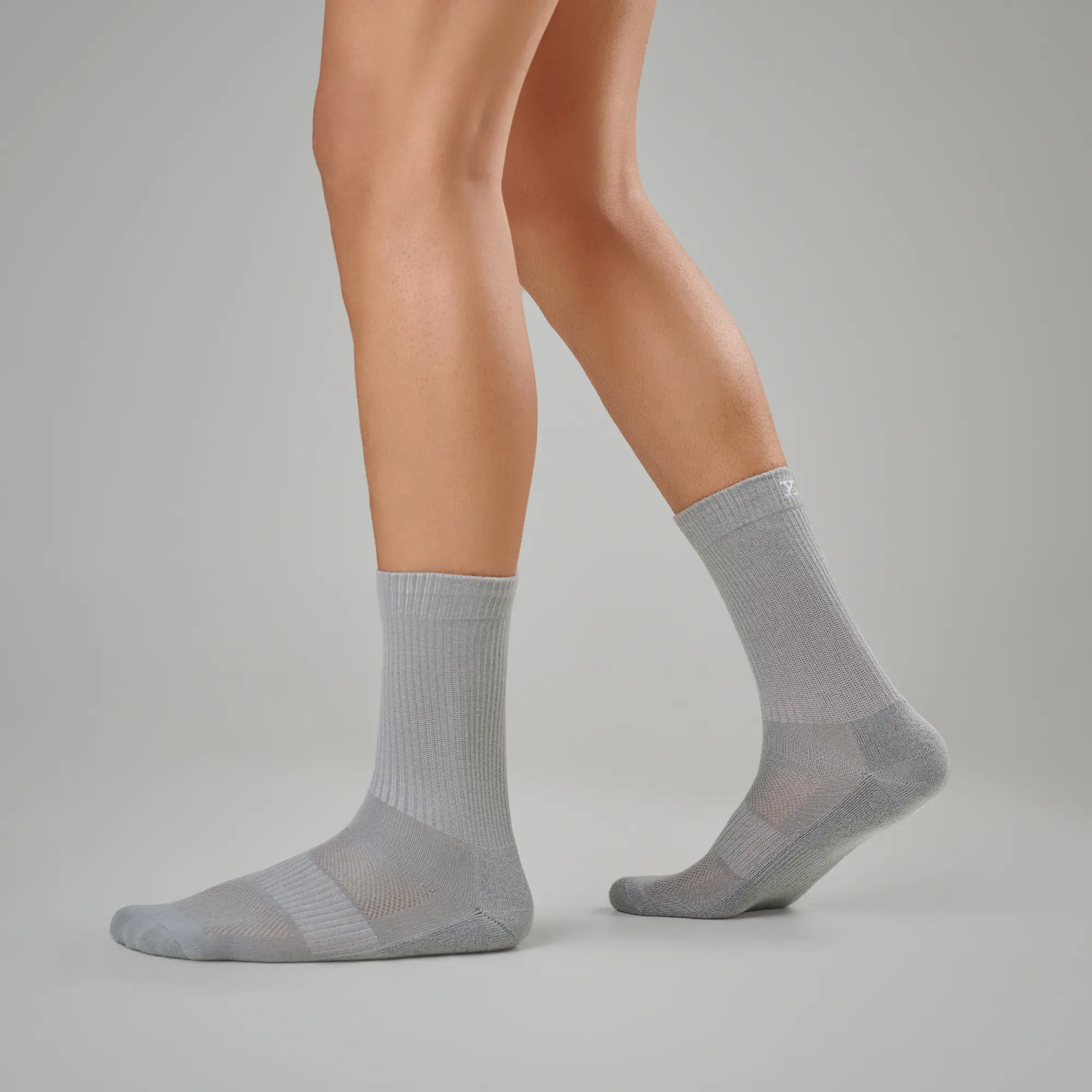 Crew-Length Socks - Cement Grey - Image 3