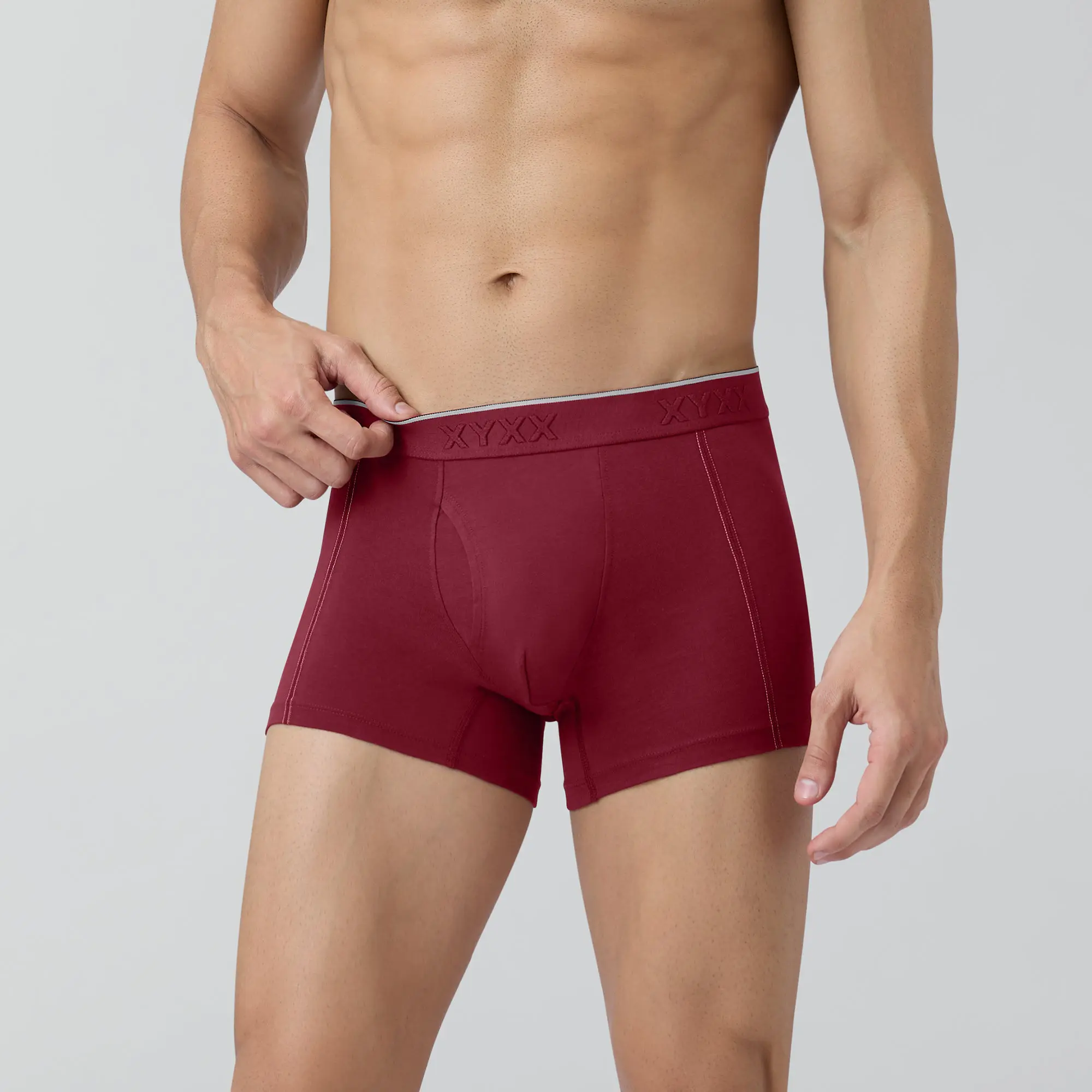 Crux Cotton Stretch Trunks Bold Burgundy - Image 3