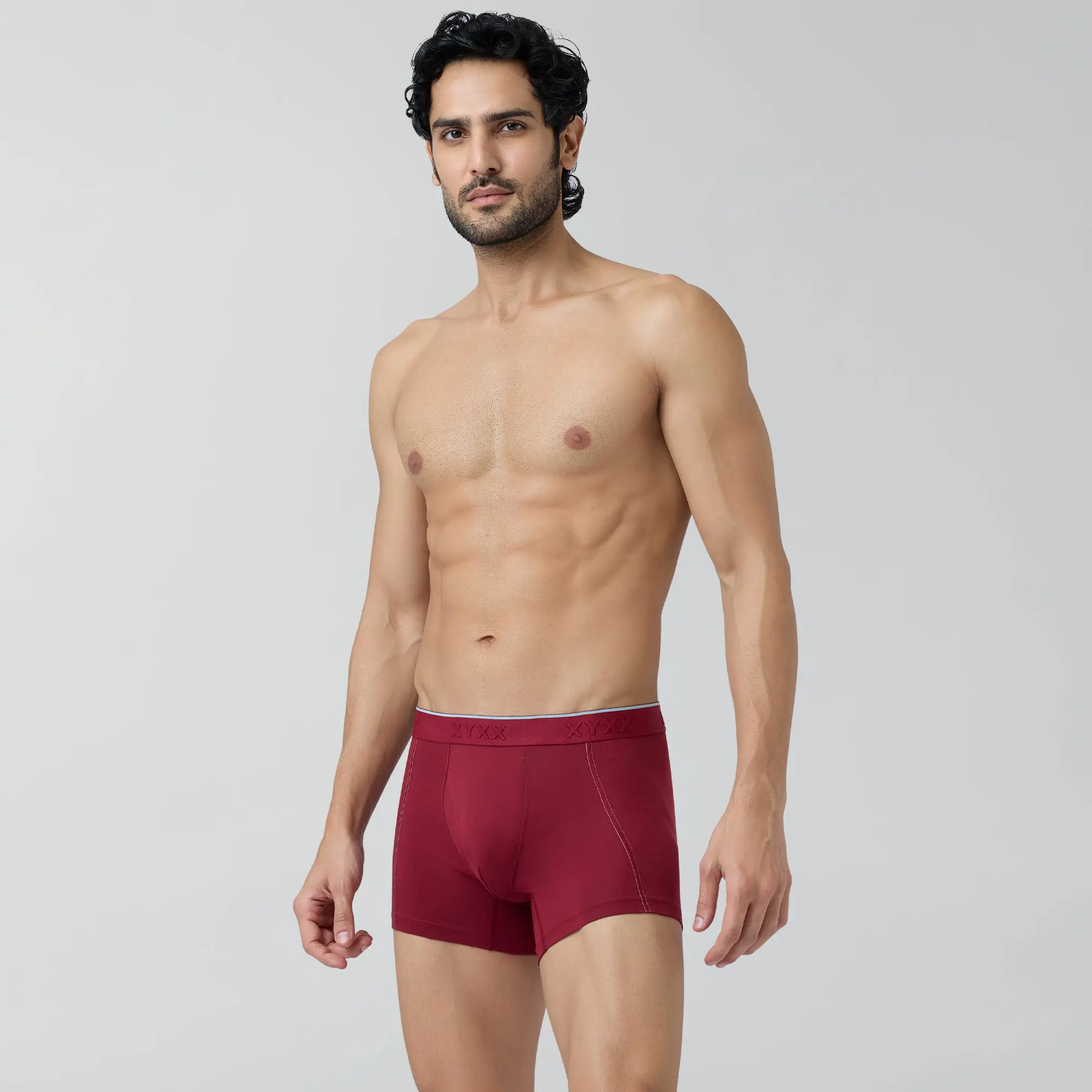 Crux Cotton Stretch Trunks Bold Burgundy - Image 4