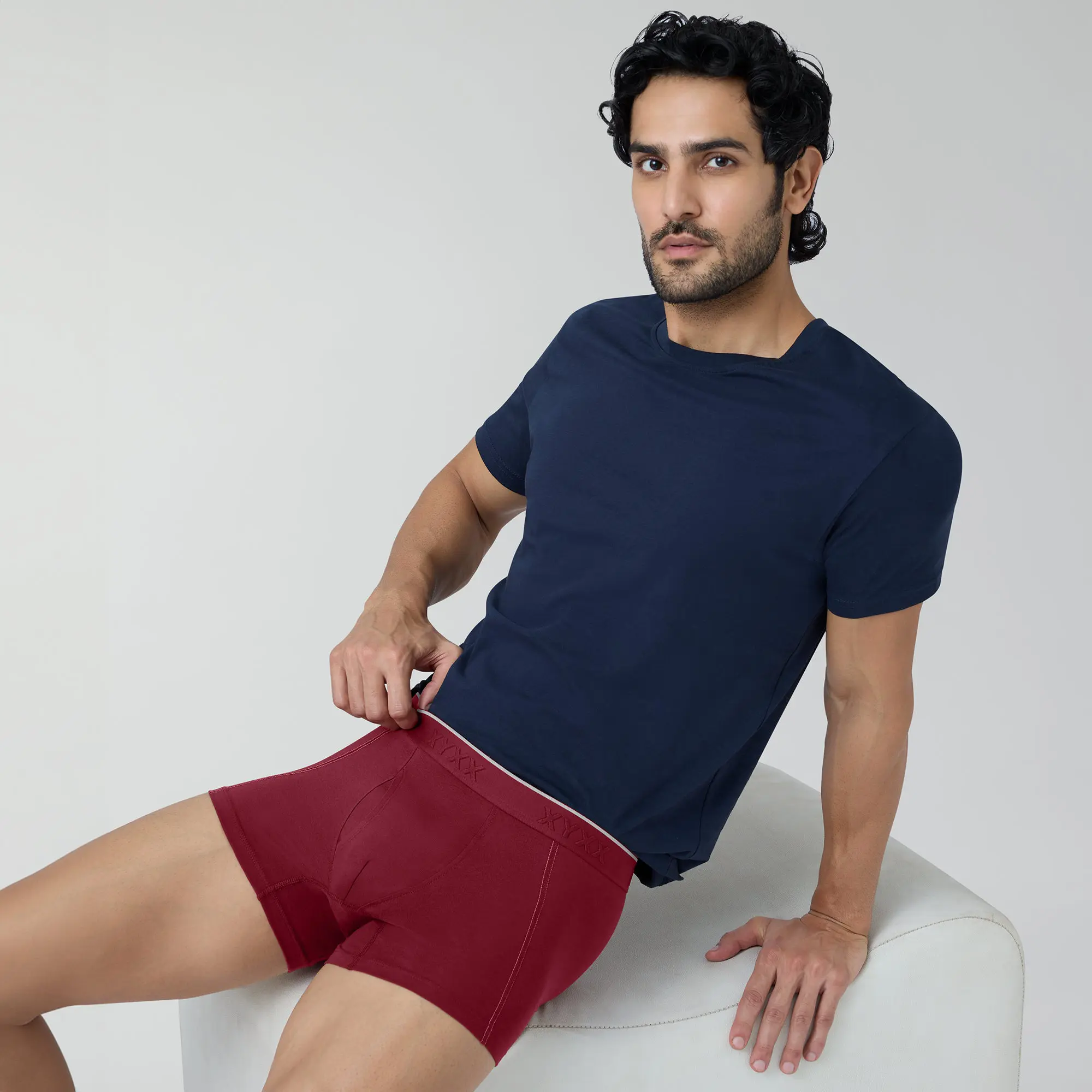 Crux Cotton Stretch Trunks Bold Burgundy - Image 5