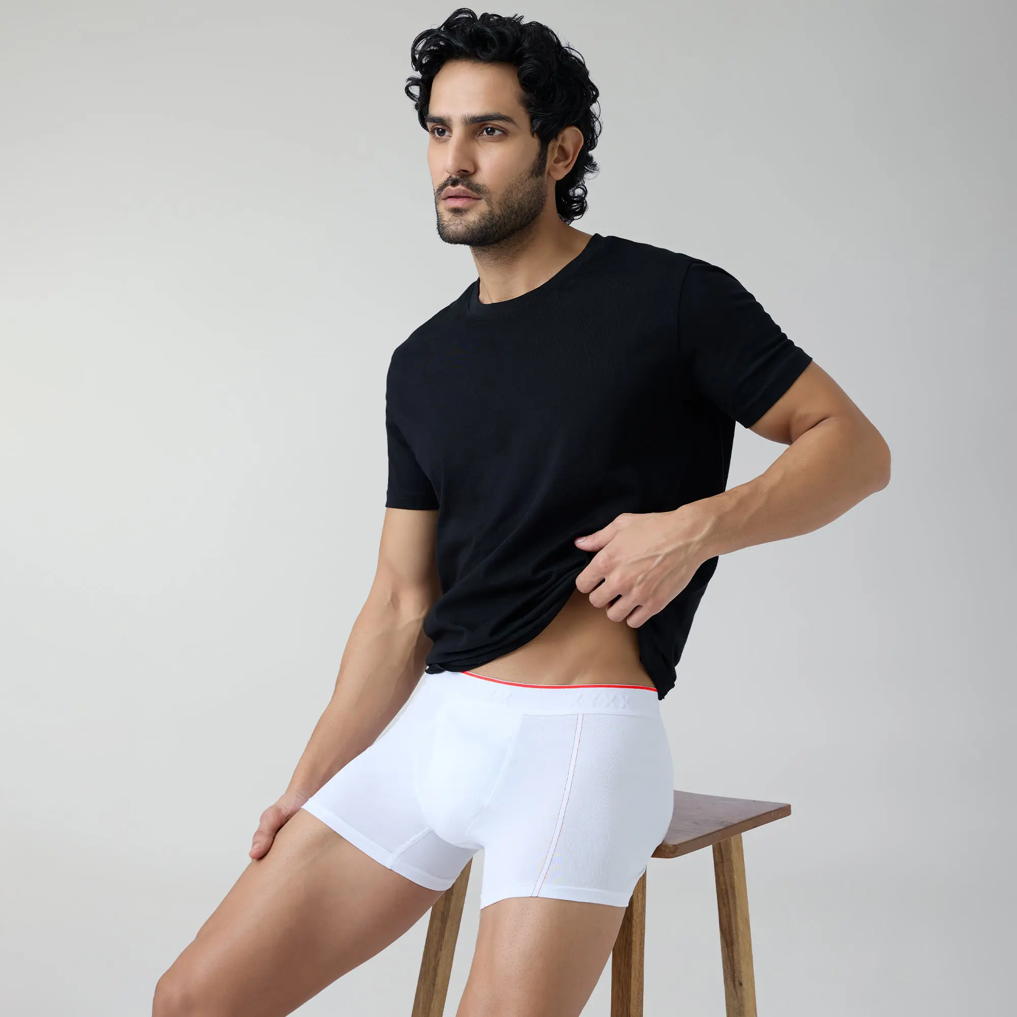 Crux Cotton Stretch Trunks Polar White - Image 4