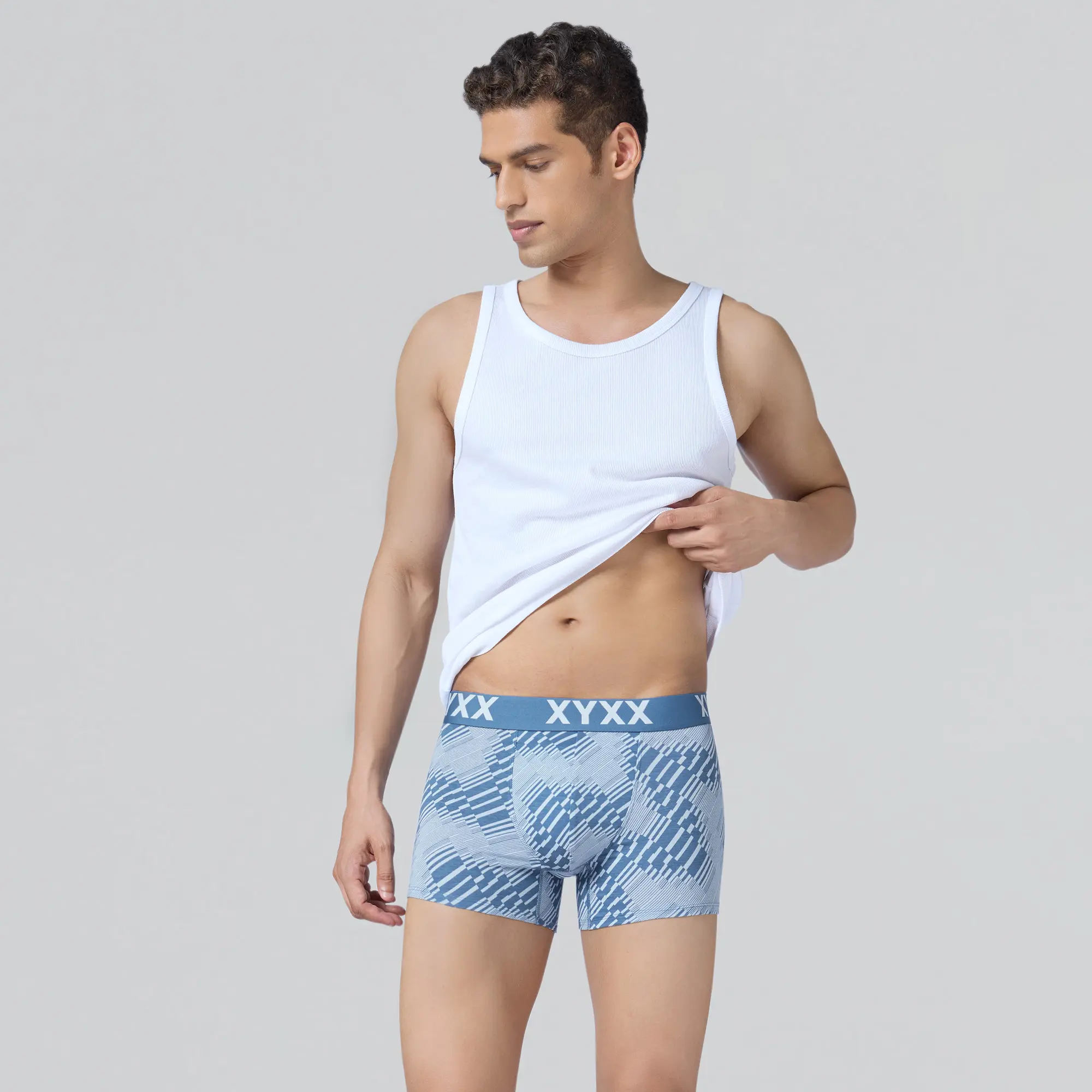 Matrix Cotton-Modal Trunks Cascade Blue - Image 3