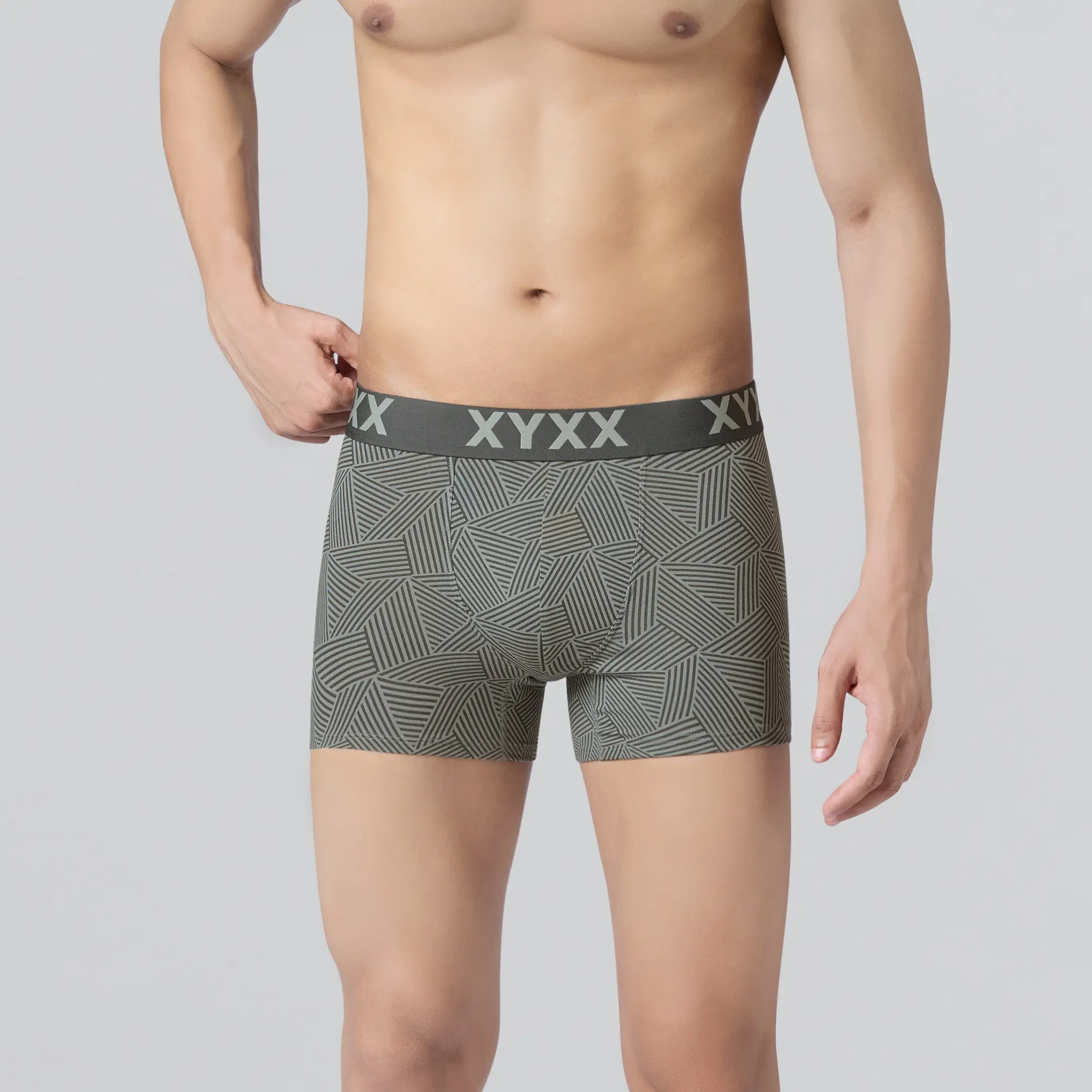 Matrix Cotton-Modal Trunks Linear Grey - Image 2
