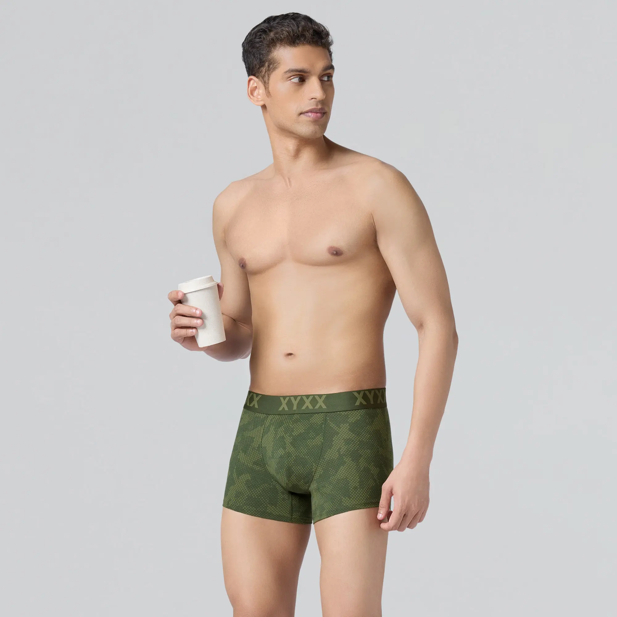 Matrix Cotton-Modal Trunks Olive Drift - Image 4