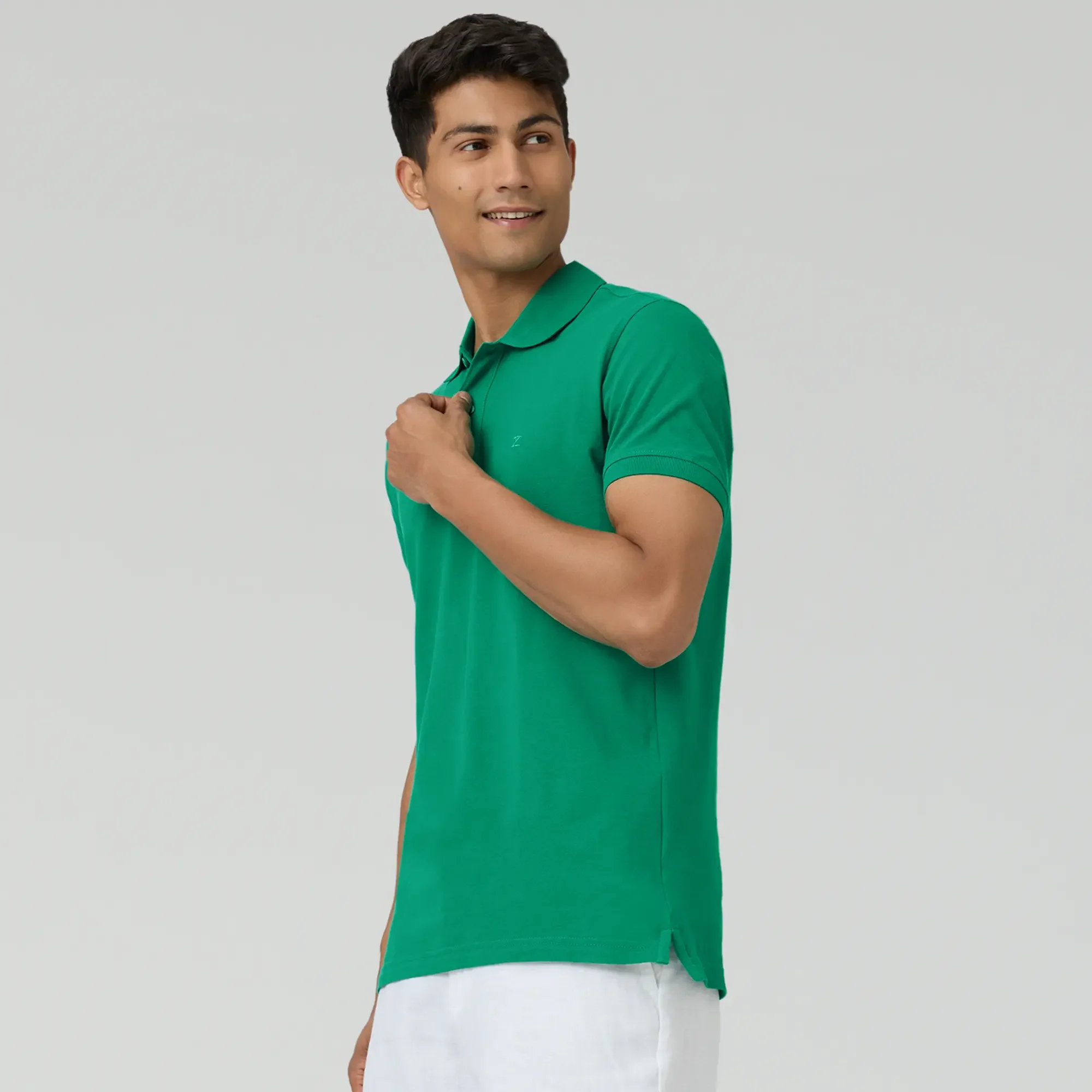 Nova Combed Cotton Polo T-shirts Fiesta Green - Image 3