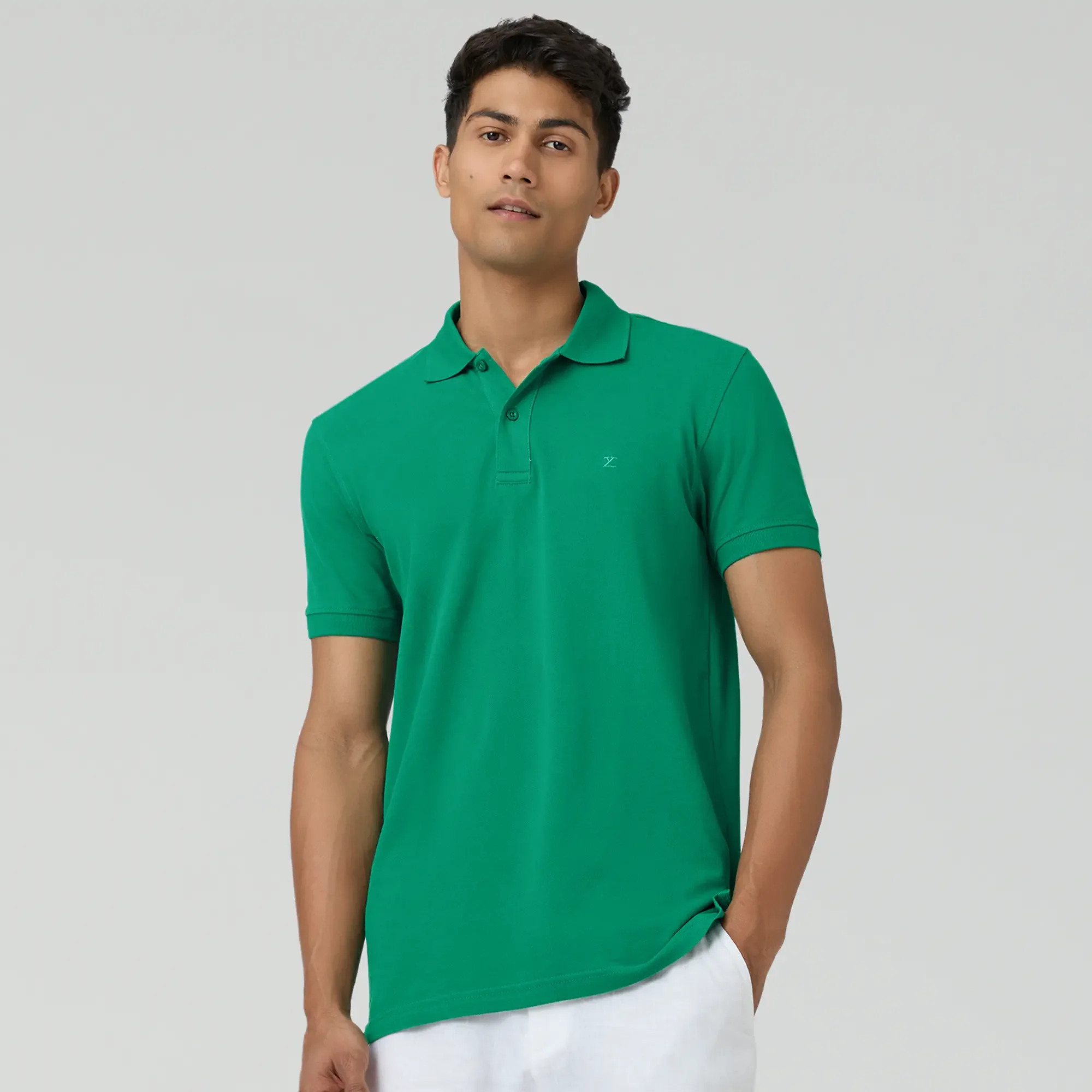 Nova Combed Cotton Polo T-shirts Fiesta Green - Image 4