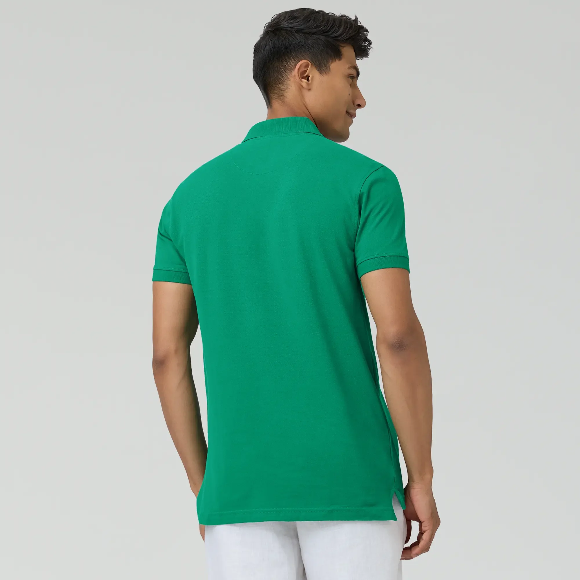 Nova Combed Cotton Polo T-shirts Fiesta Green - Image 6