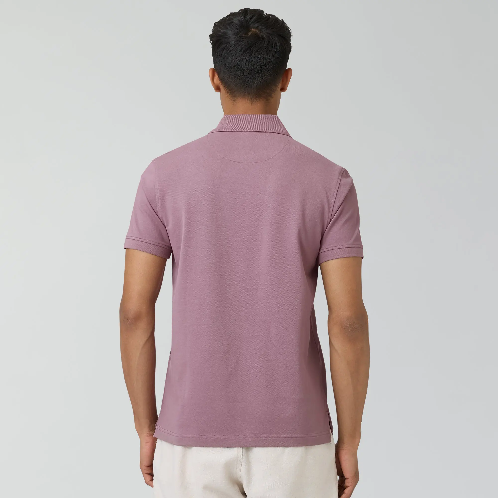 Nova Combed Cotton Polo T-shirts Rose Blush - Image 5