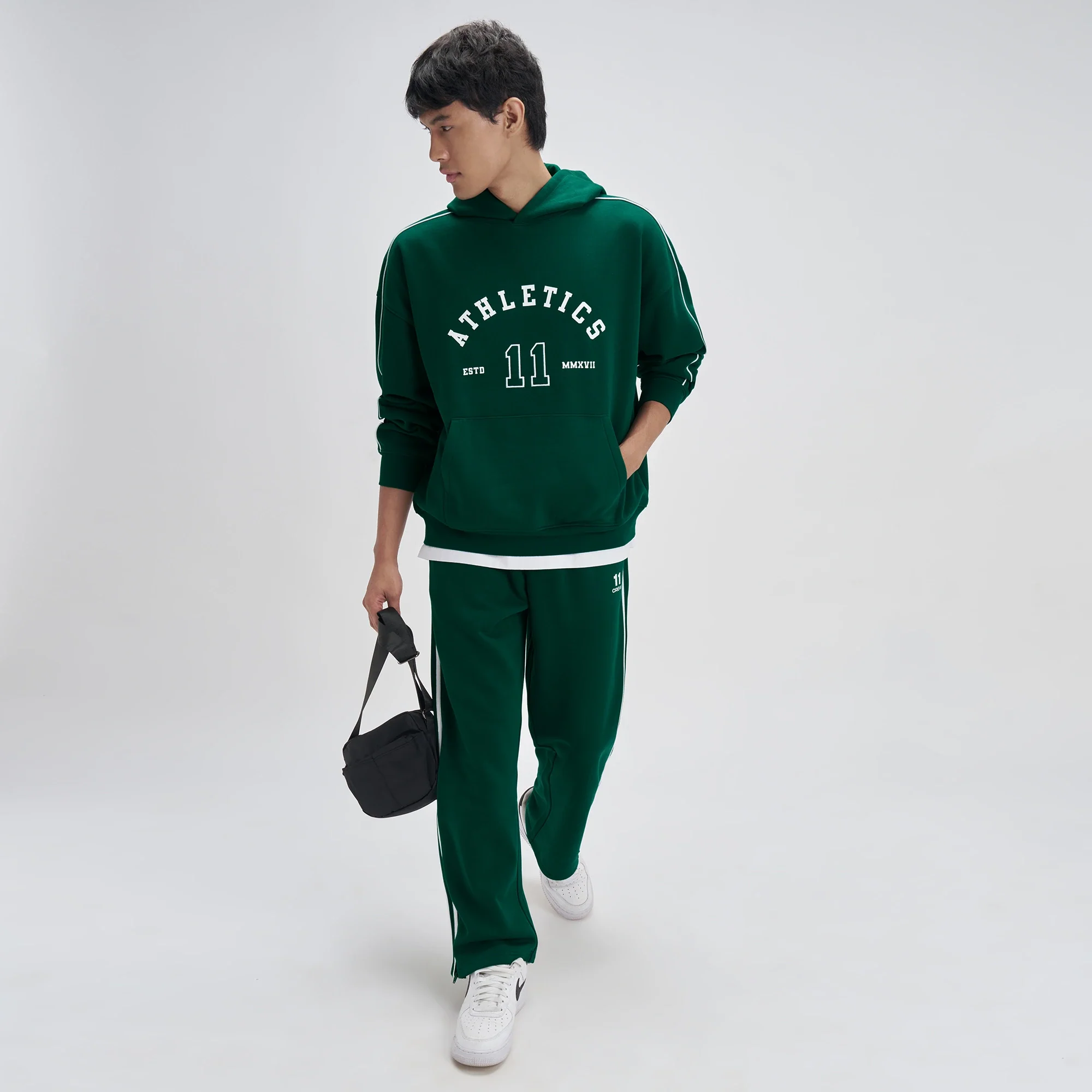 Crew Oversized Hoodie - Ivy Green - Image 3
