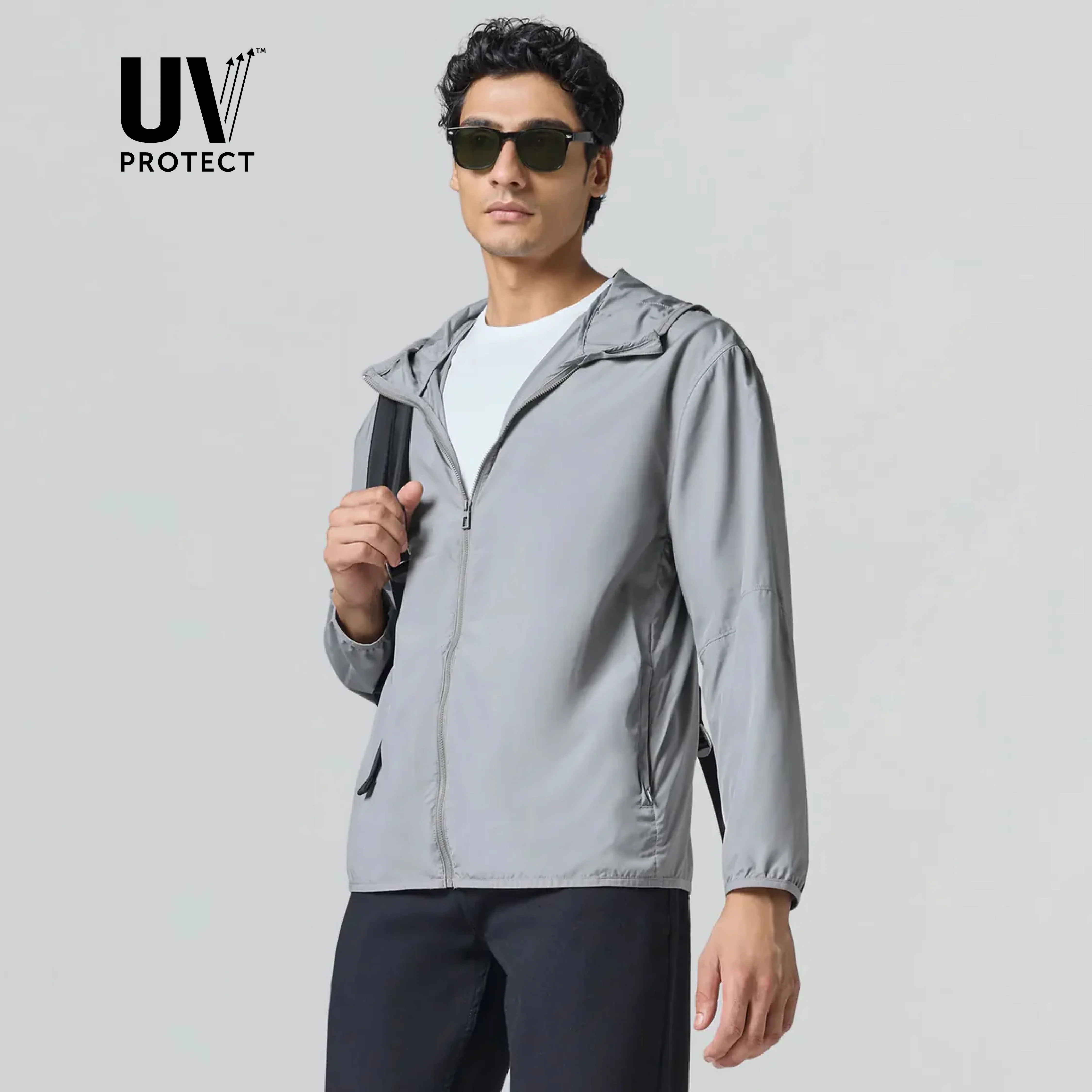 Ozone Polyester Parka Jacket - Ash Grey