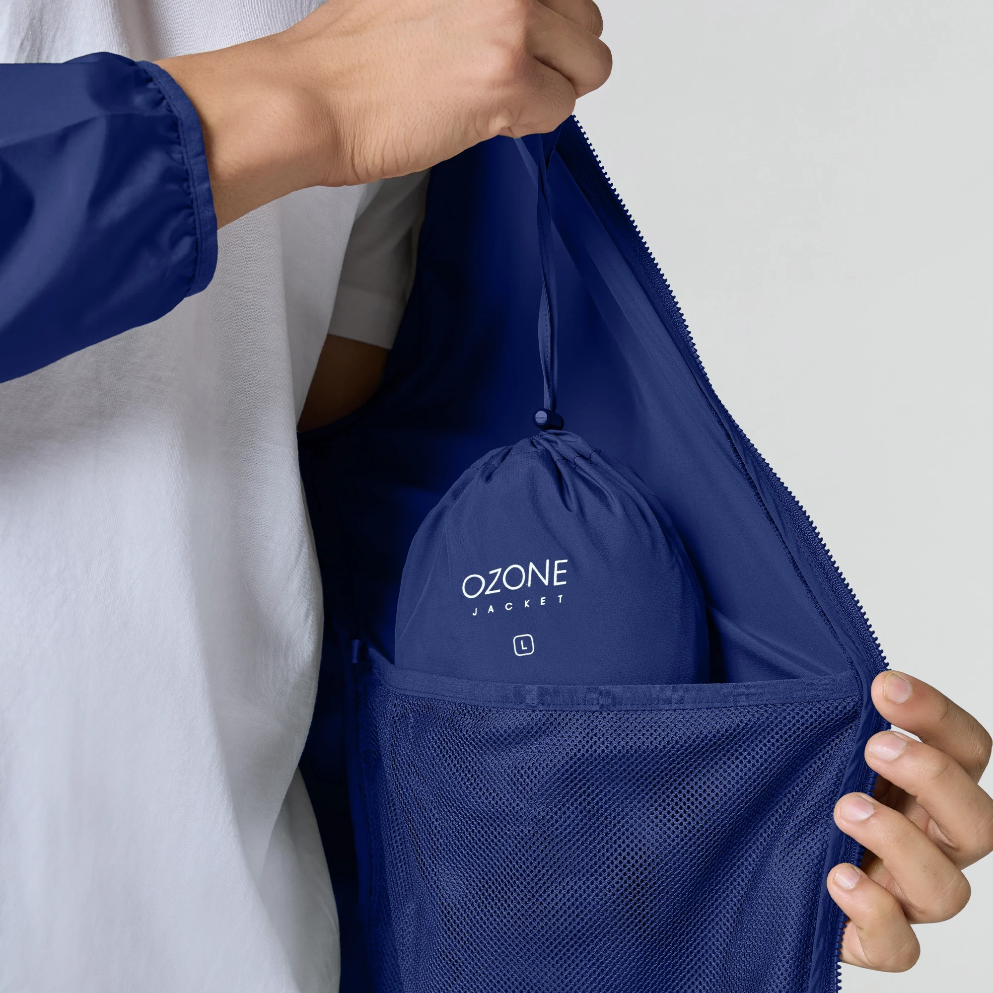 Ozone Polyester Parka Jacket - Estate Blue - Image 5