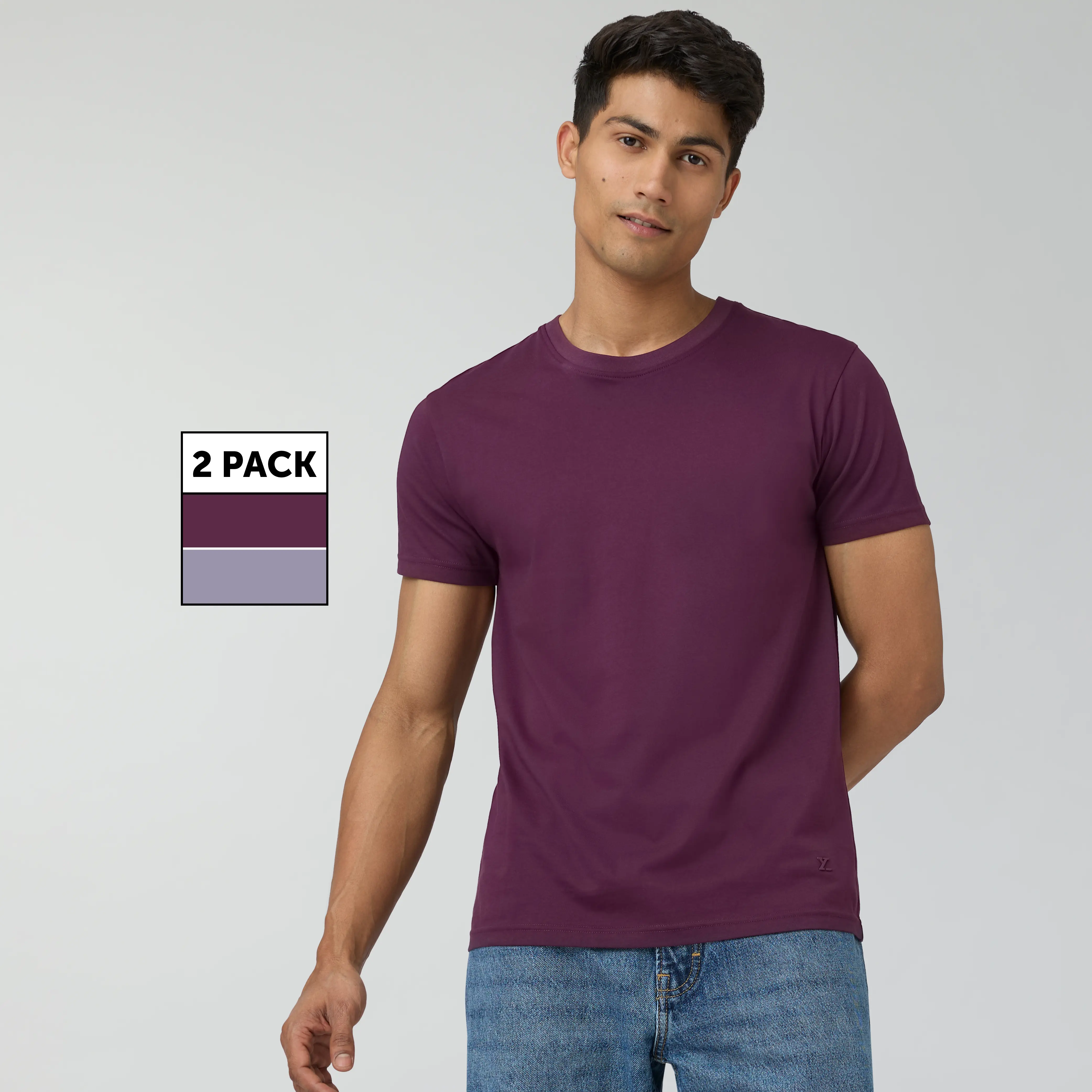 Pace Combed Cotton T-shirts (Pack of 2)