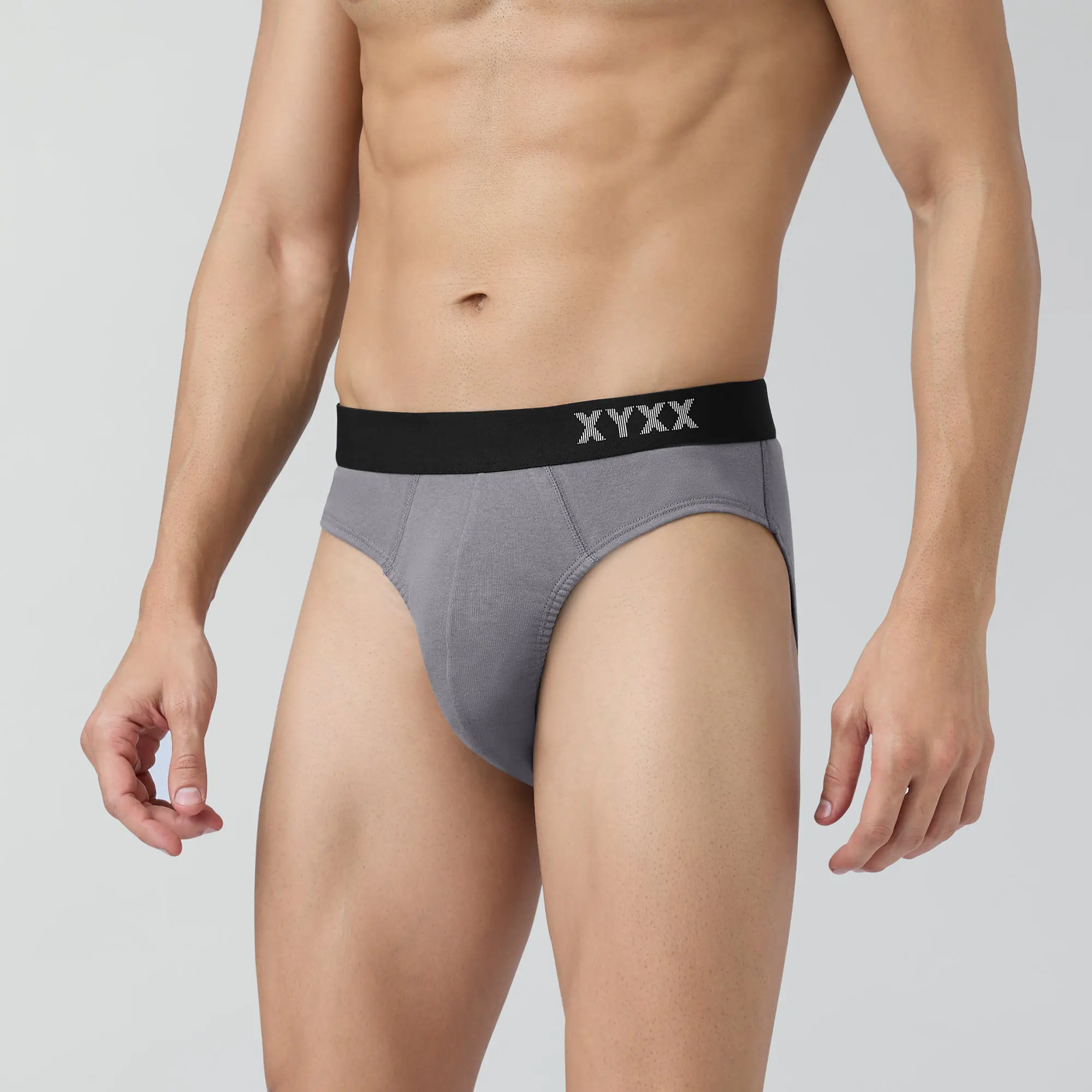 Pace Cotton Rib Briefs Ash Grey - Image 4