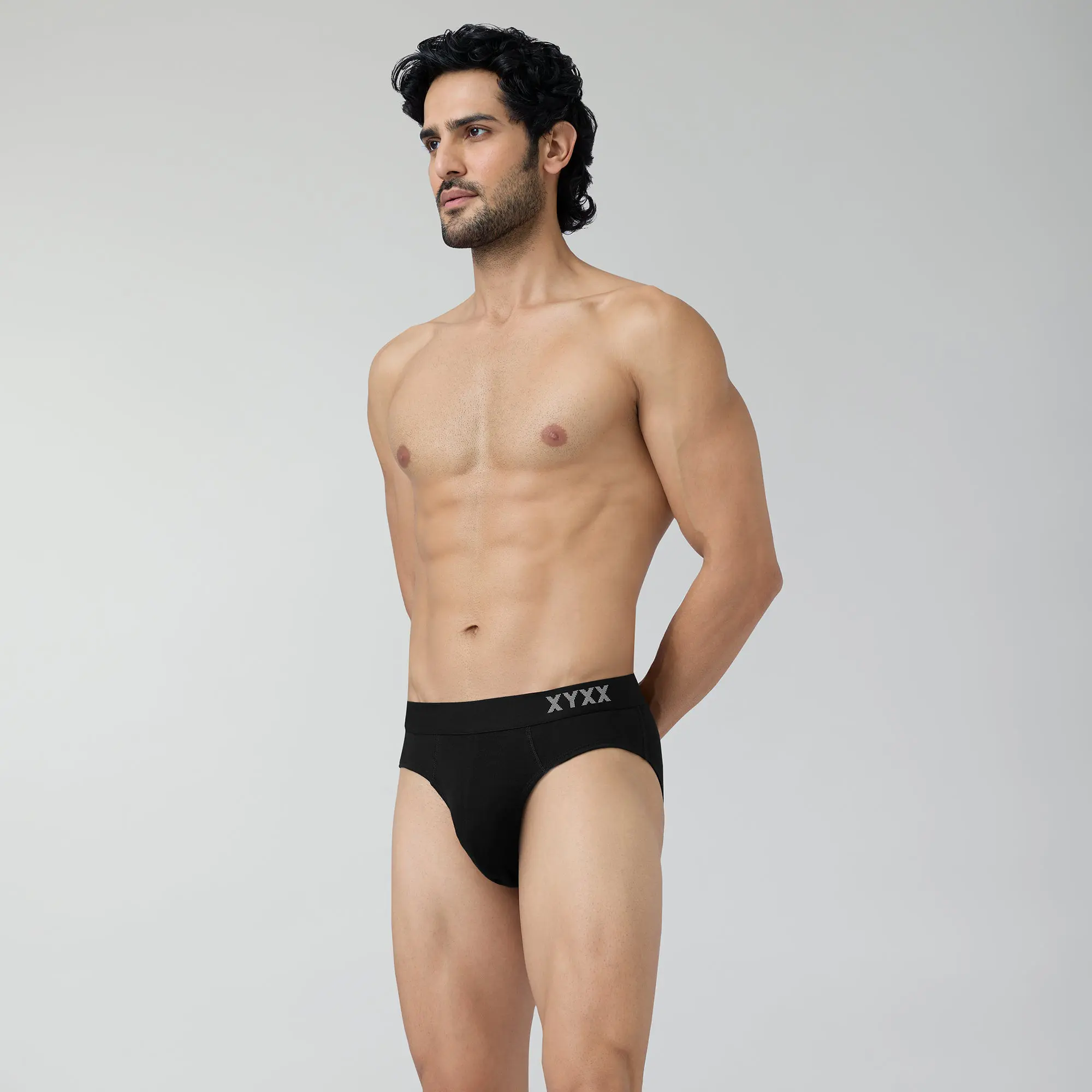 Pace Cotton Rib Briefs Black Knight - Image 2