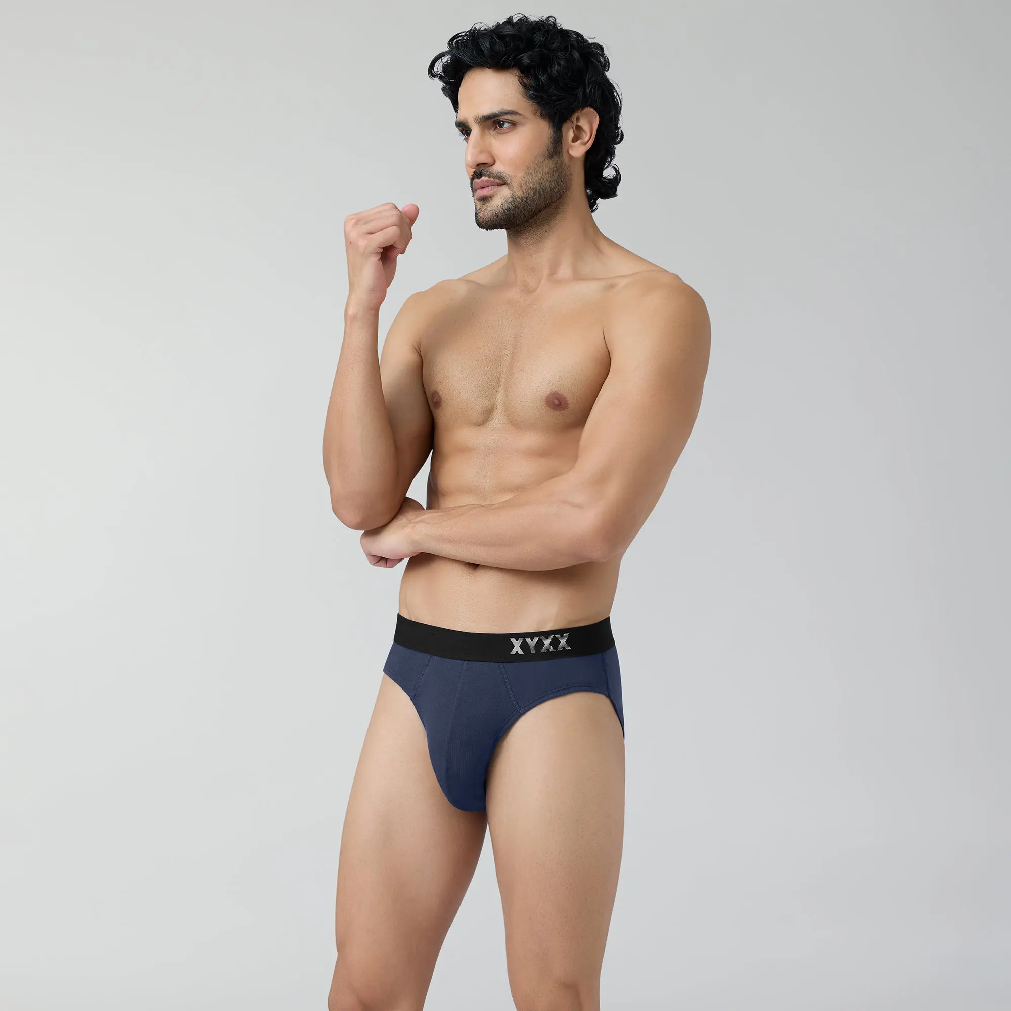 Pace Cotton Rib Briefs Estate Blue - Image 2