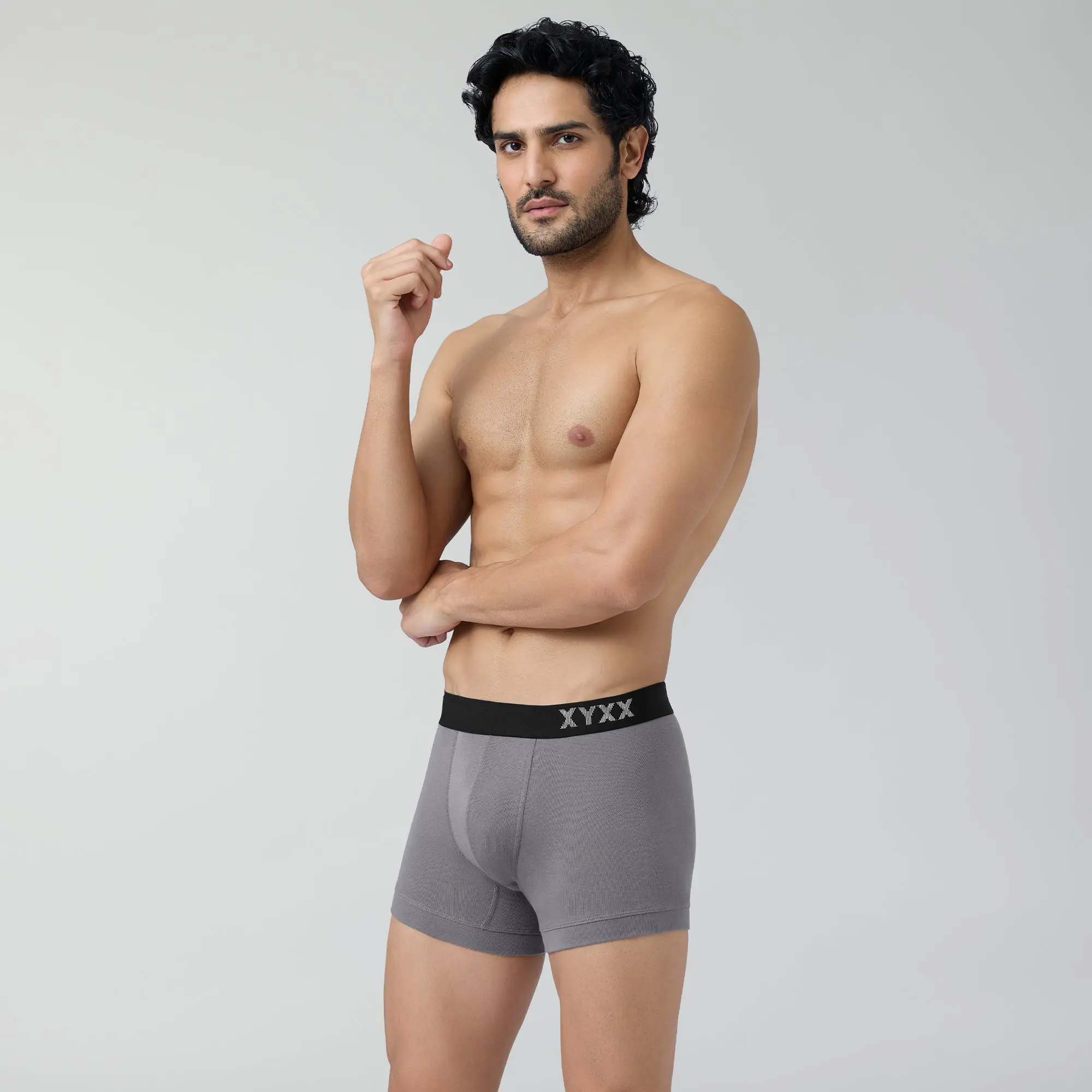 Pace Cotton Rib Trunks Ash Grey - Image 3