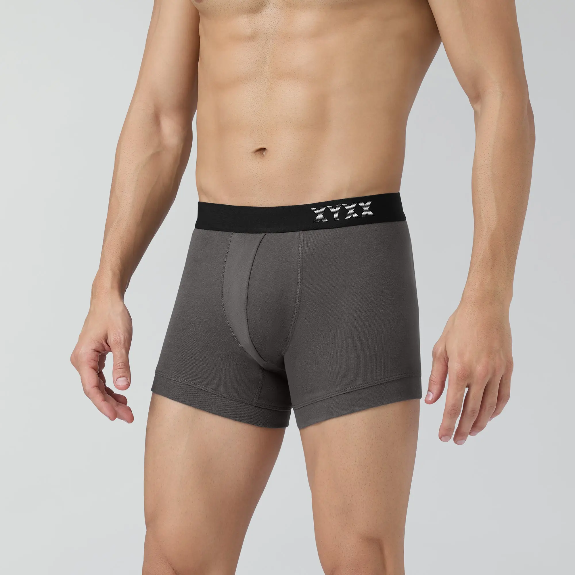 Pace Cotton Rib Trunks Charcoal Grey - Image 5
