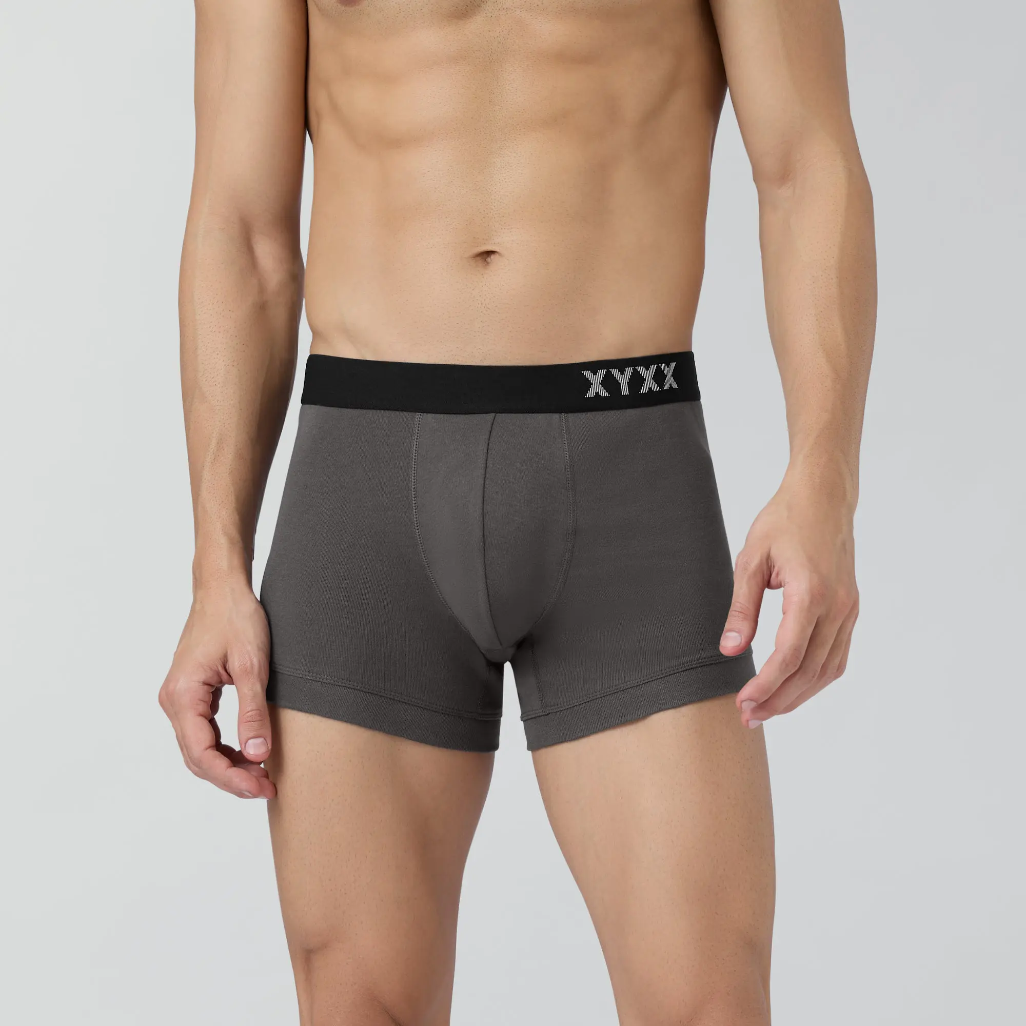 Pace Cotton Rib Trunks Charcoal Grey - Image 2