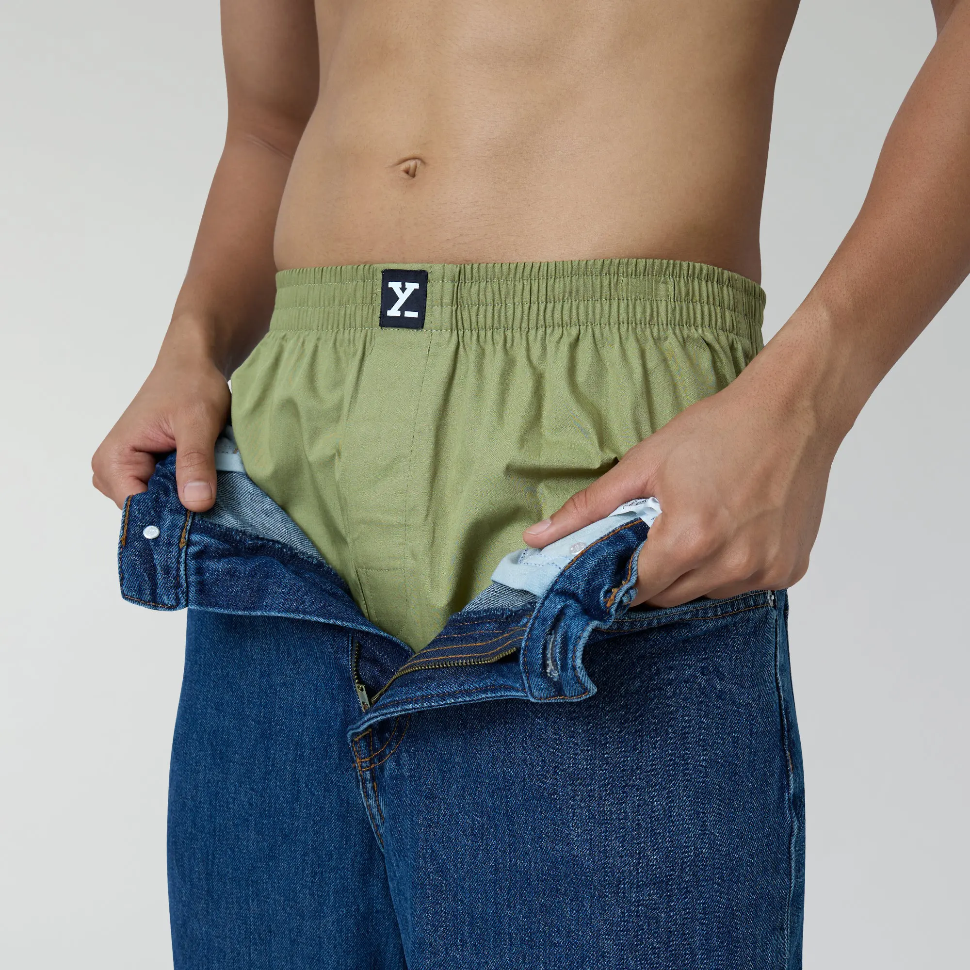 Pace Cotton Boxer Olive Green - Image 4