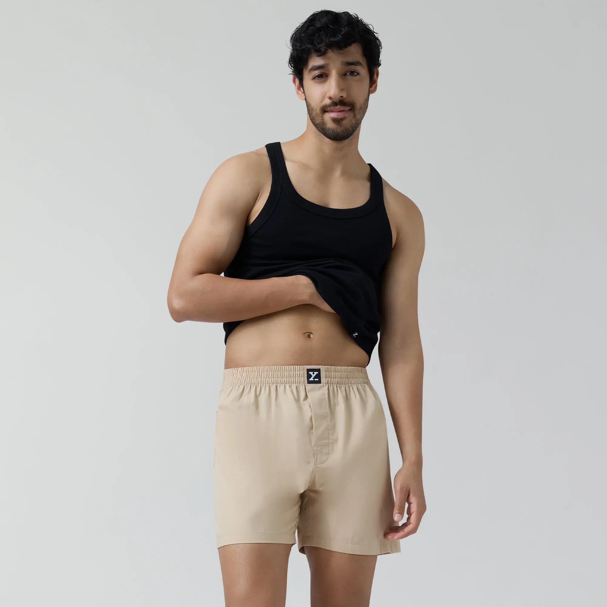Pace Cotton Boxer Tan Brown - Image 6
