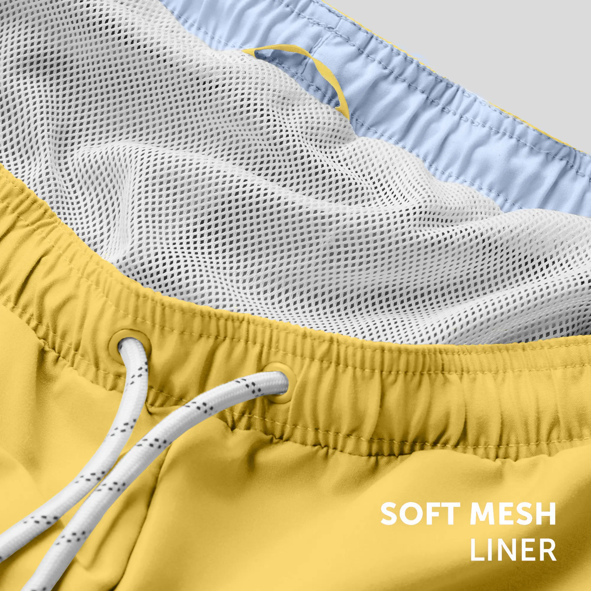 Aqua Swim Shorts Butter Yellow - Image 3