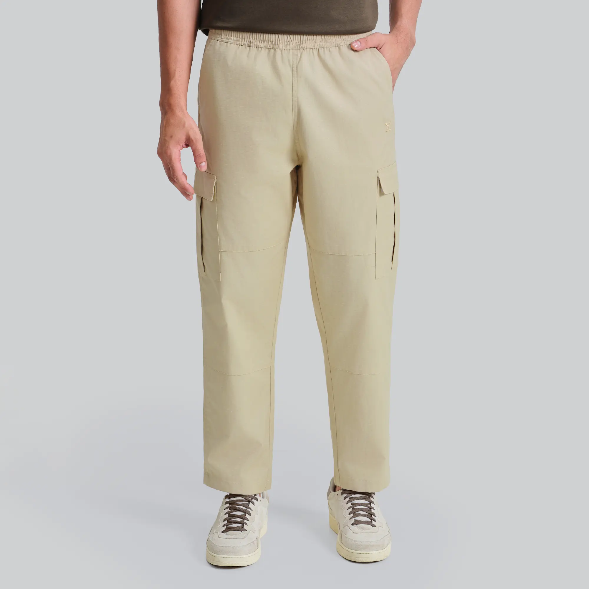 Rove Relaxed Fit Ripstop Cargo Pants - Creamy Tan - Image 3